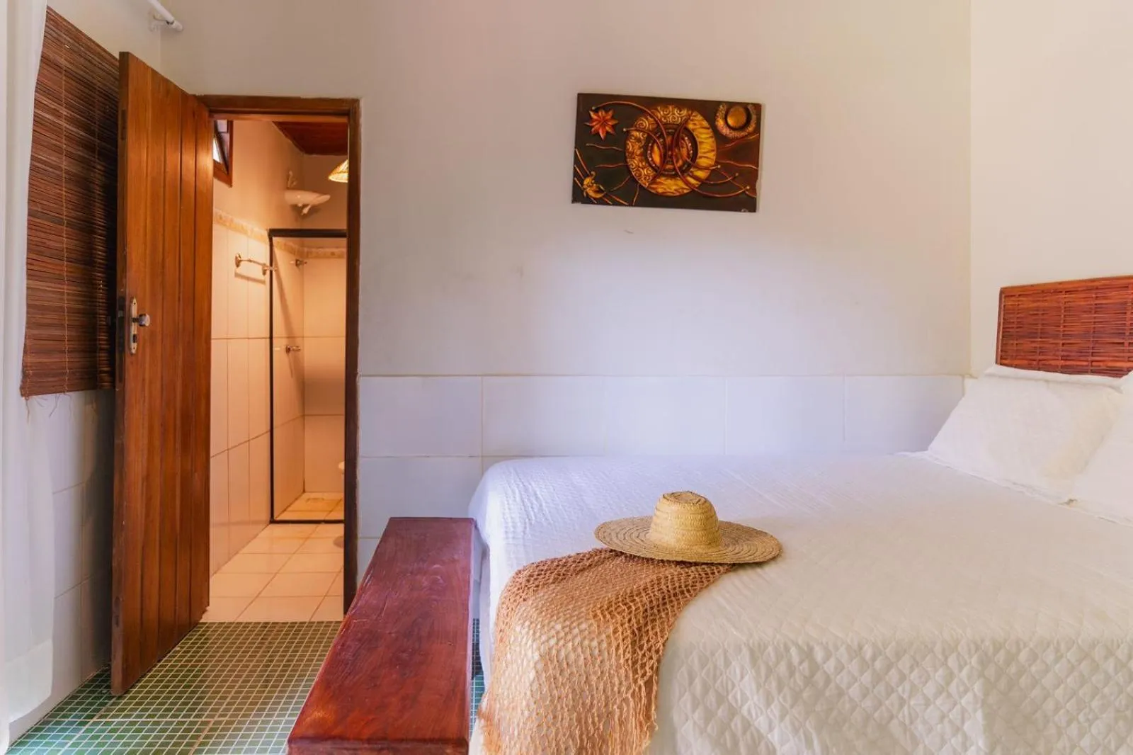 Bed in Pousada Villa Mares