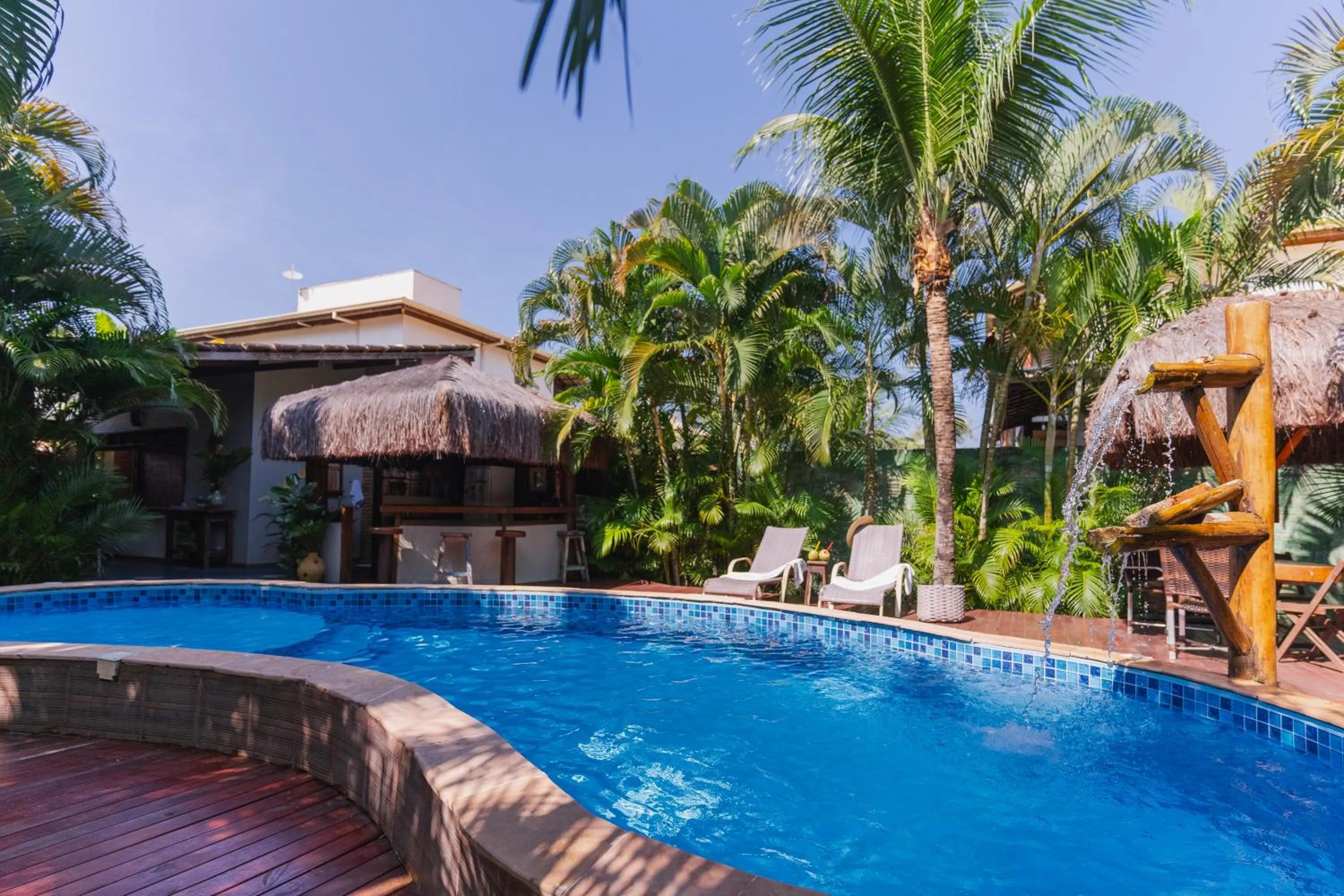 Garden view in Pousada Villa Mares