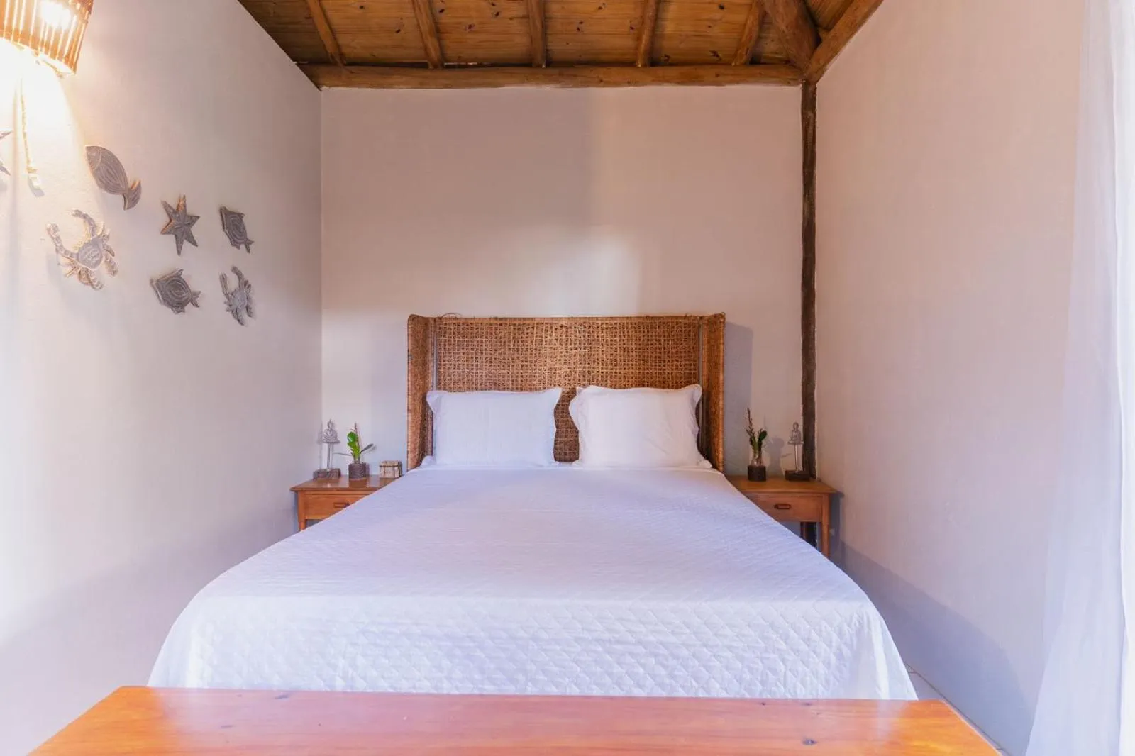 Bed in Pousada Villa Mares