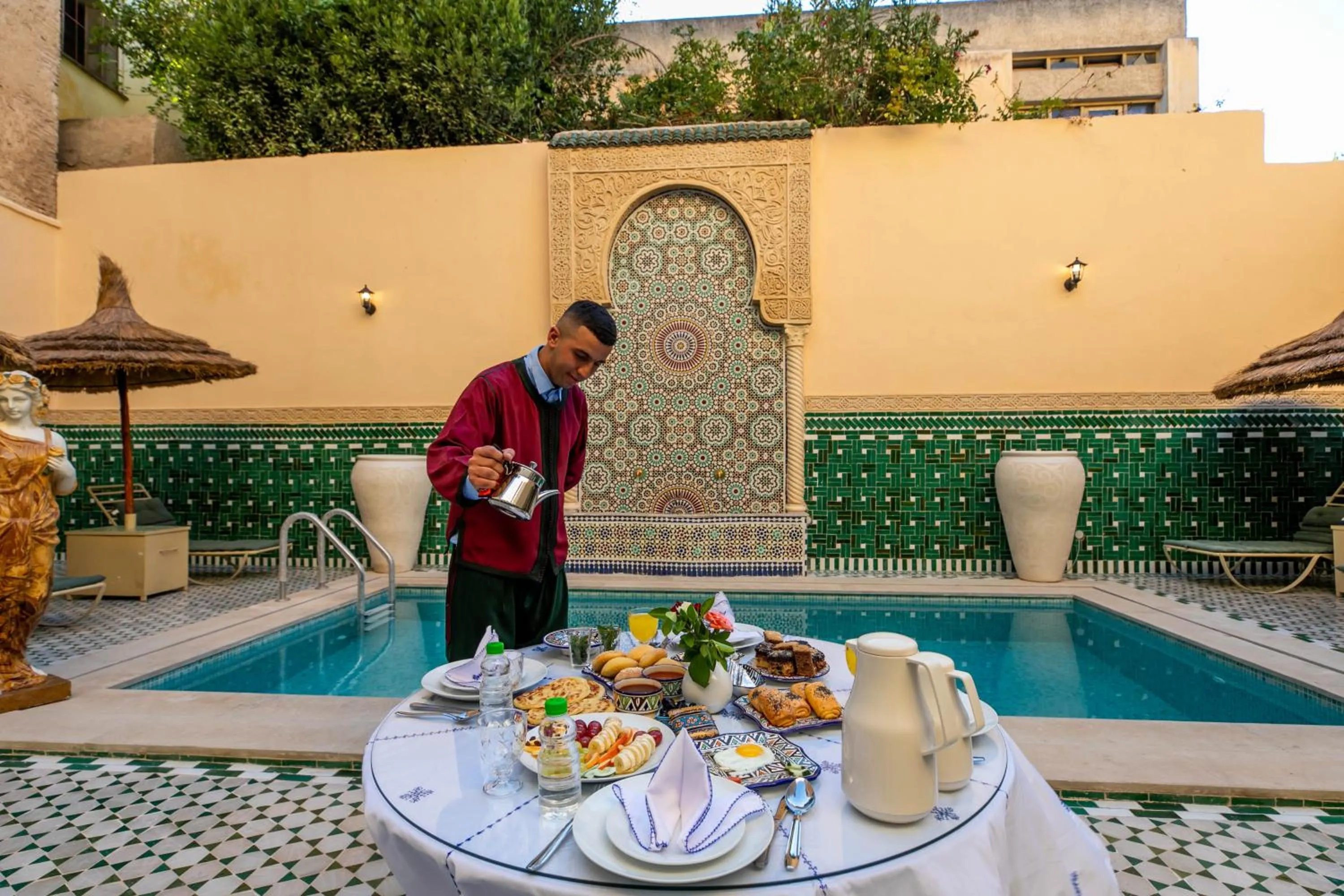 Restaurant/places to eat in Riad Fes Ziyat & Spa