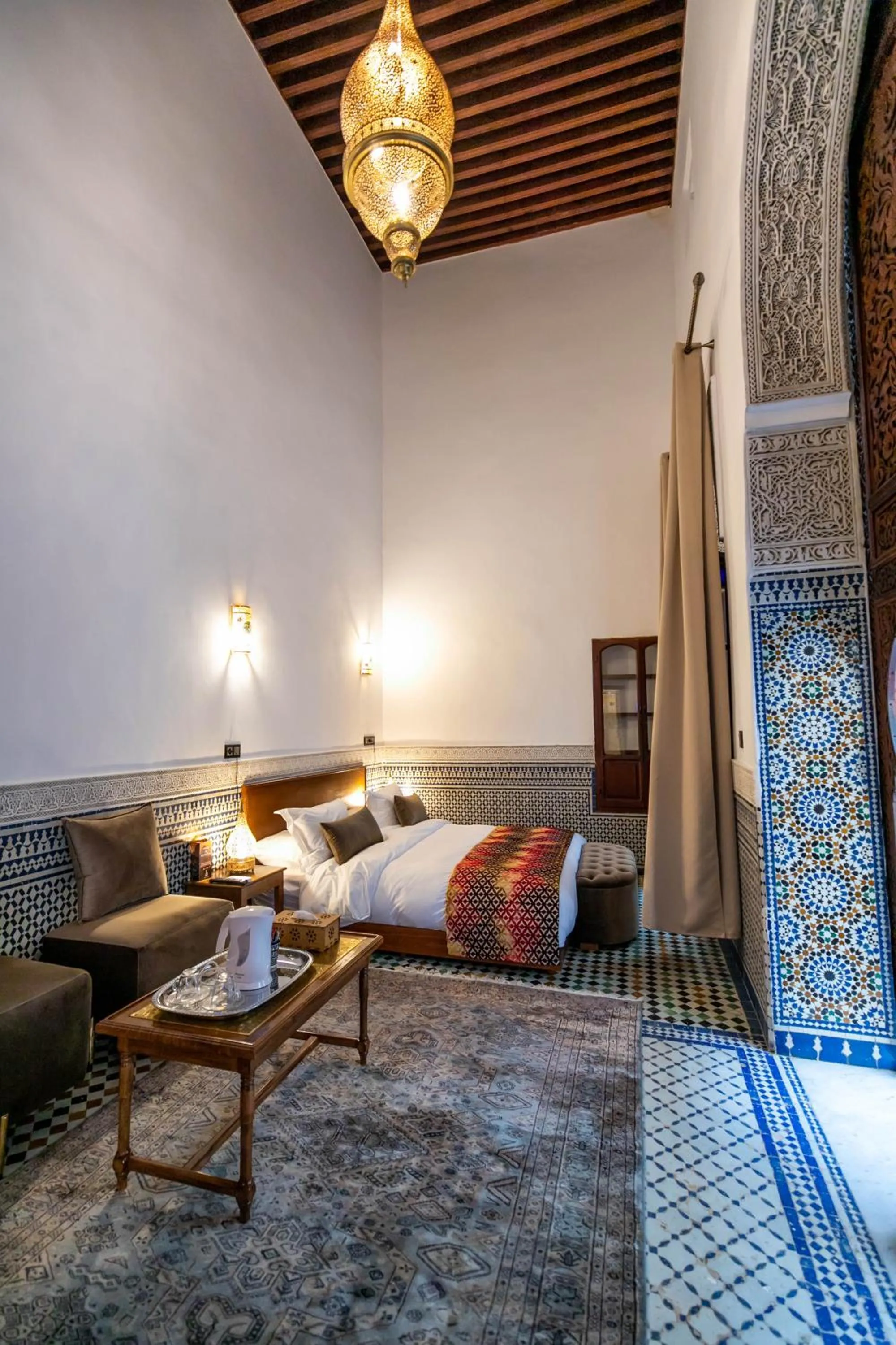 Photo of the whole room, Bed in Riad Fes Ziyat & Spa