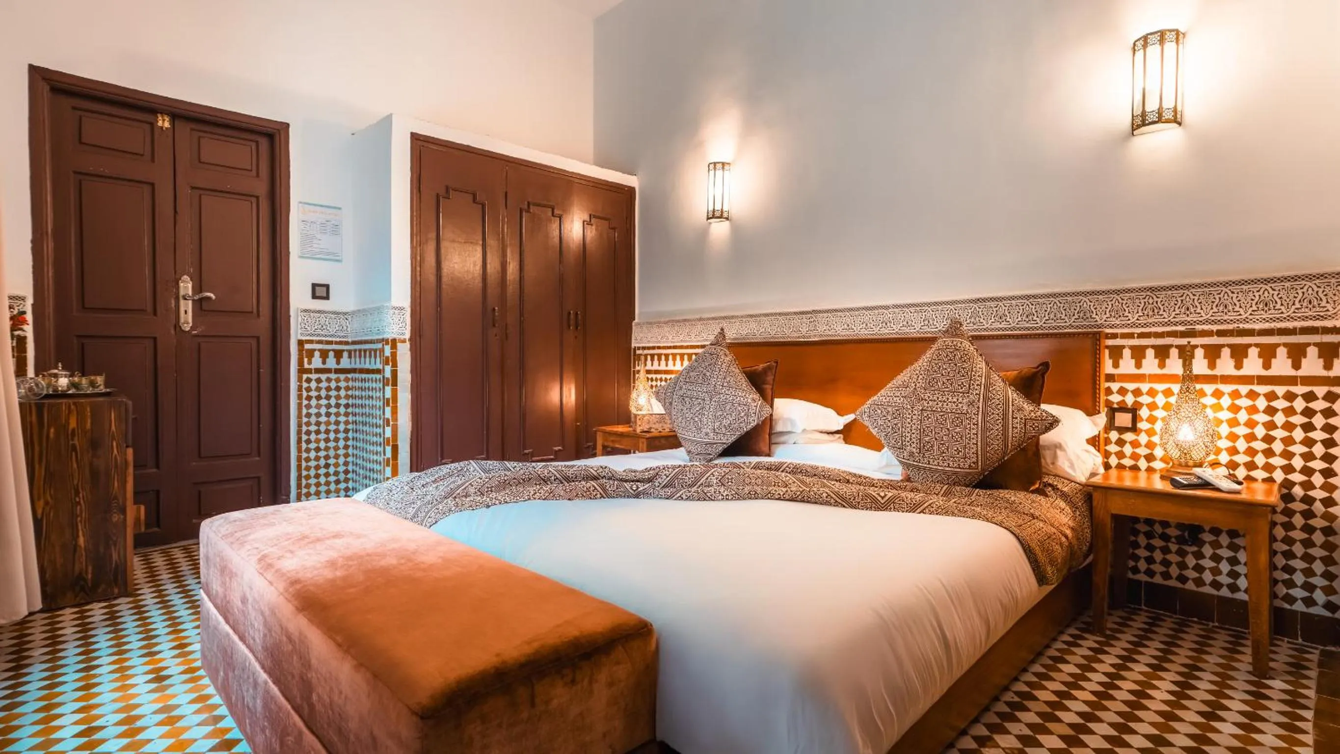 Bedroom, Bed in Riad Fes Ziyat & Spa