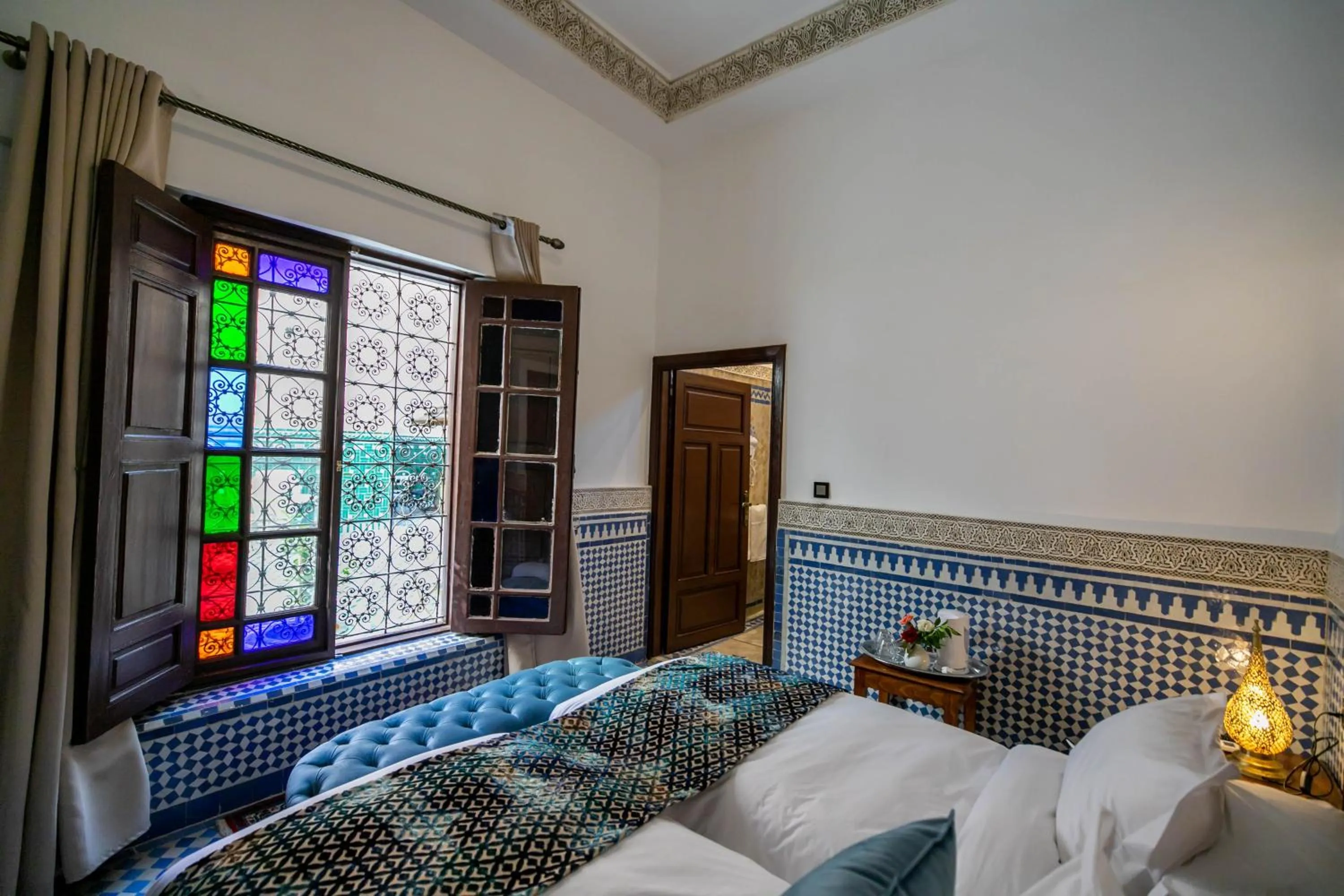 Photo of the whole room, Bed in Riad Fes Ziyat & Spa