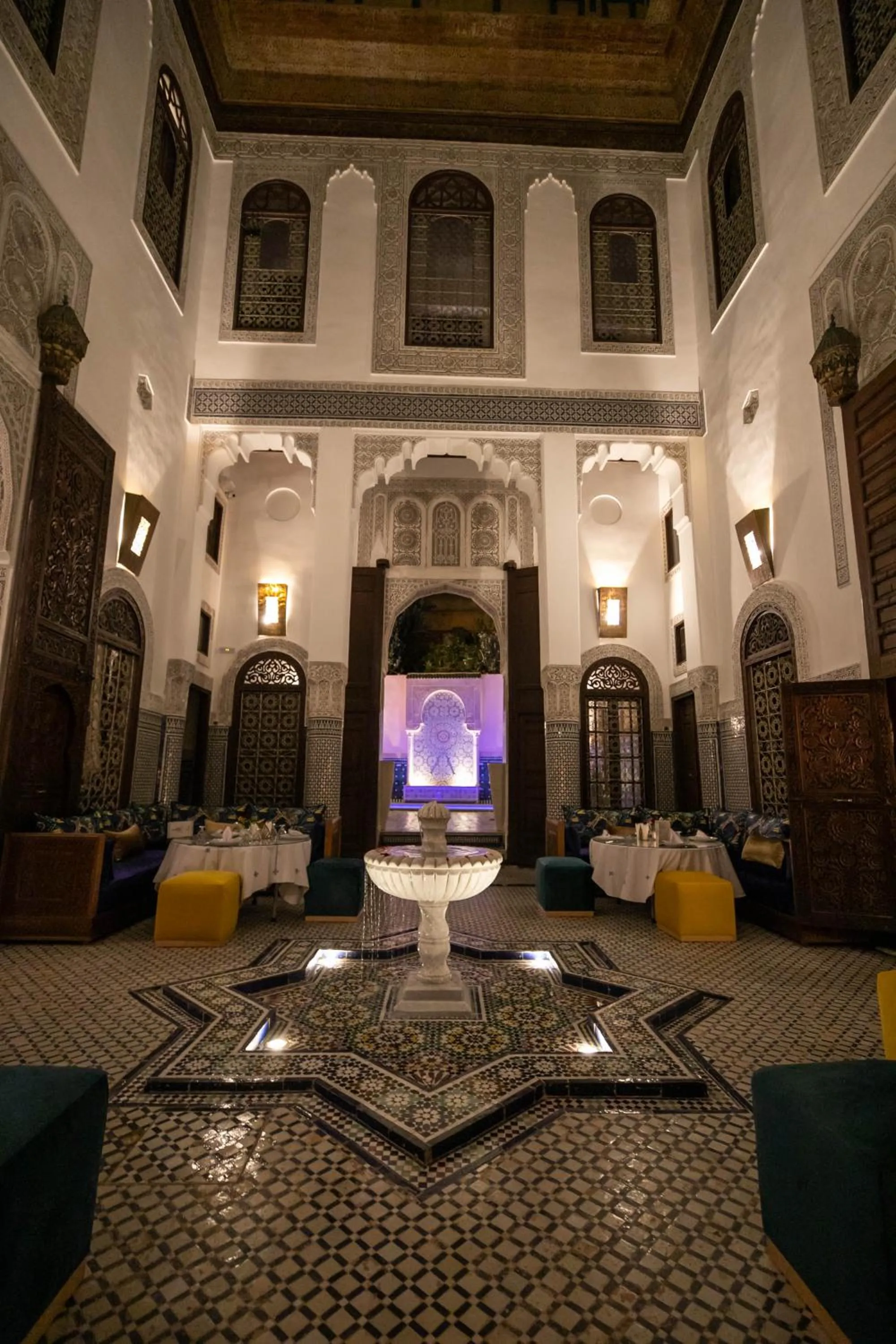 Seating area in Riad Fes Ziyat & Spa