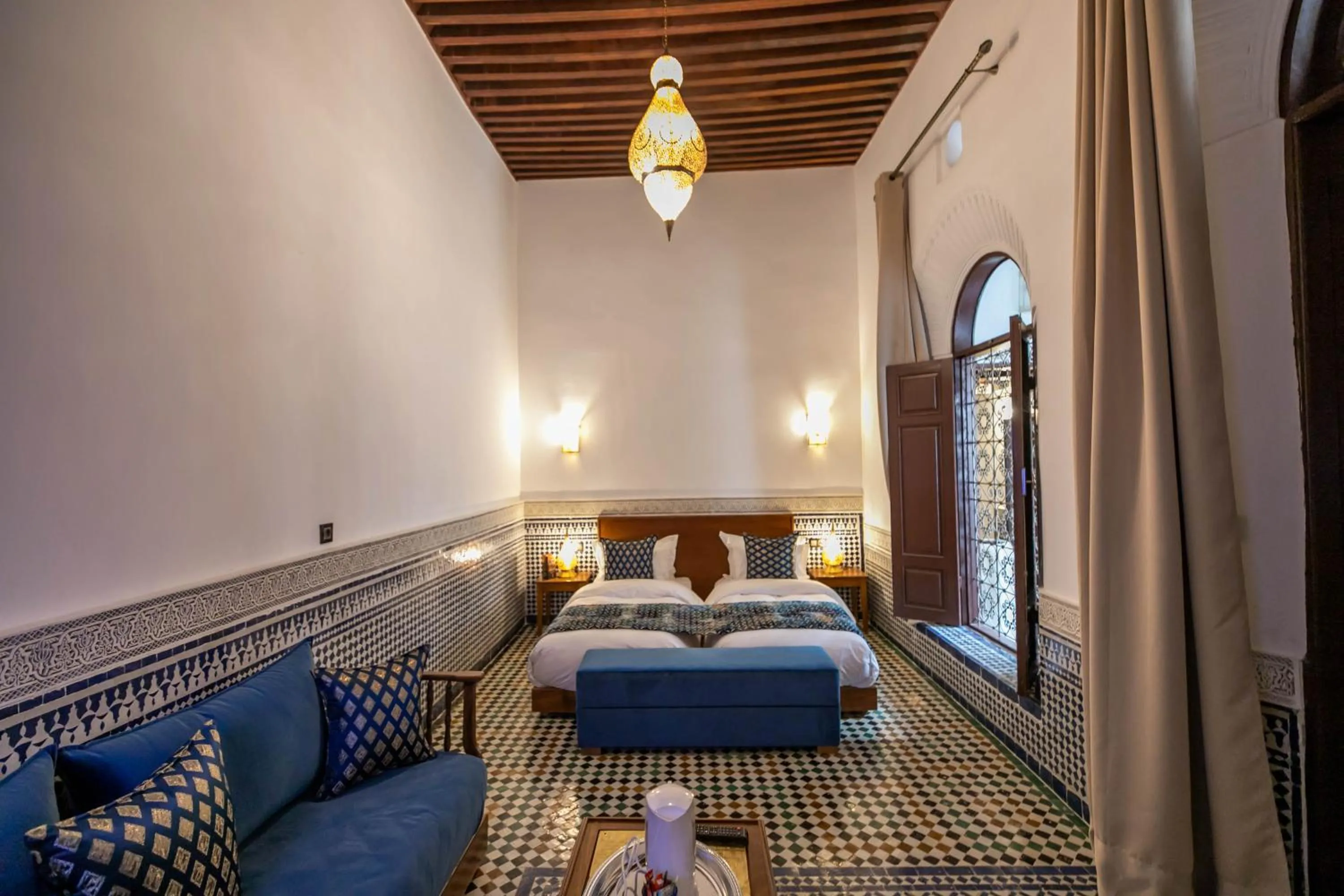 Photo of the whole room, Bed in Riad Fes Ziyat & Spa