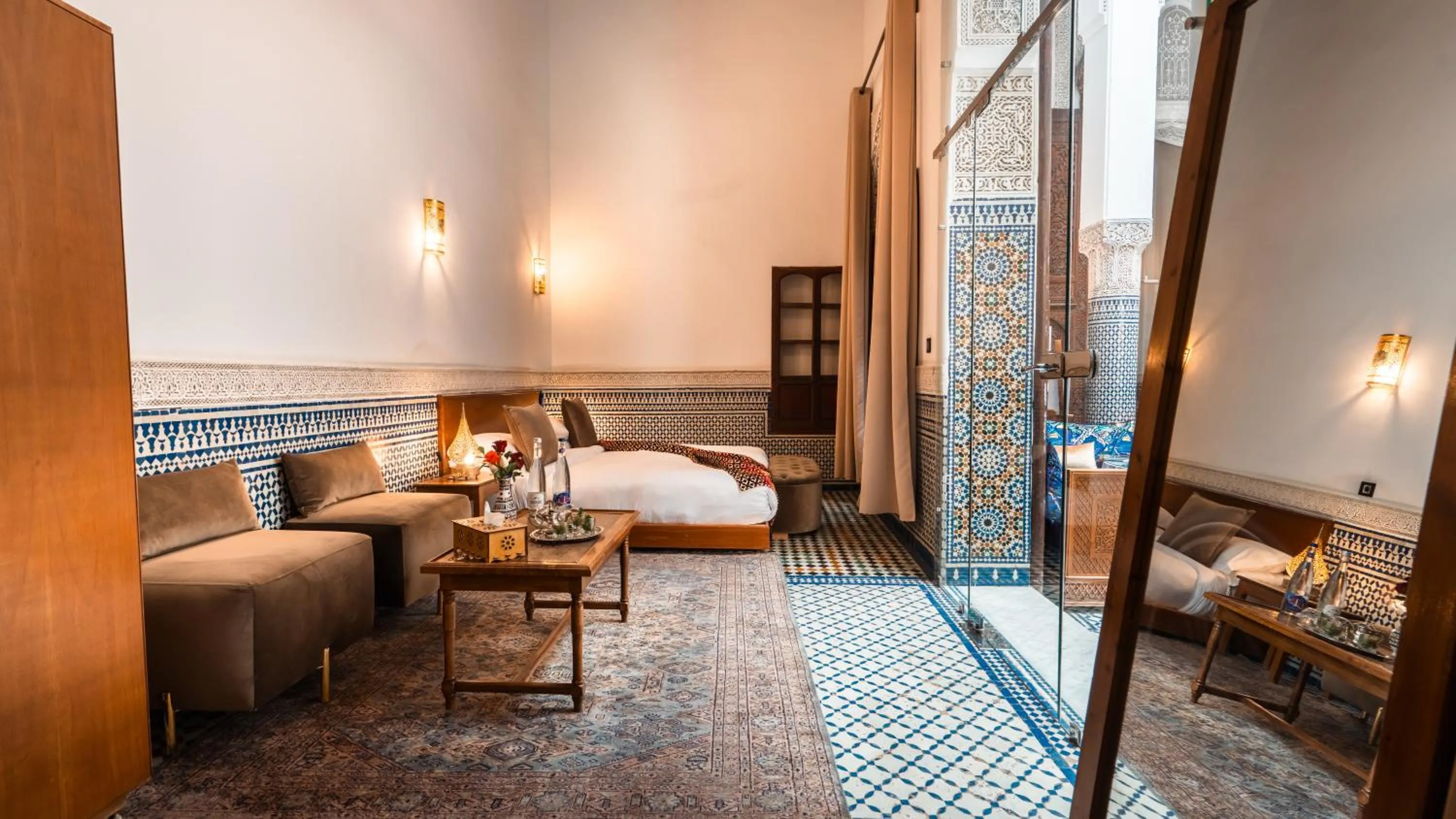 Photo of the whole room, Bed in Riad Fes Ziyat & Spa