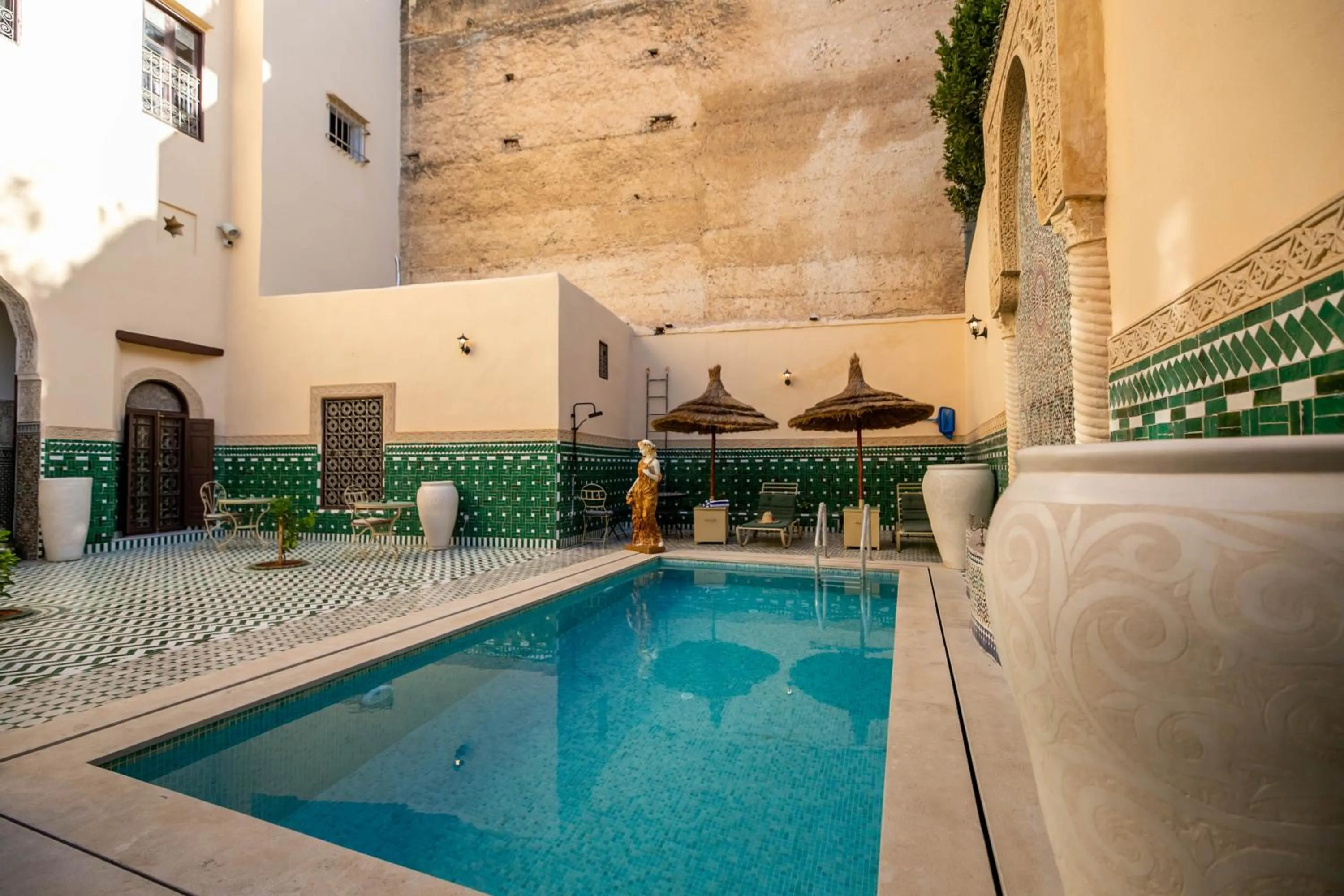Pool view in Riad Fes Ziyat & Spa