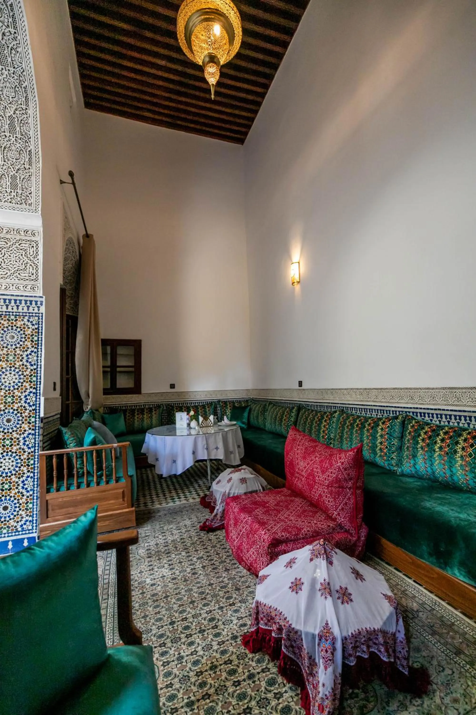 Living room in Riad Fes Ziyat & Spa