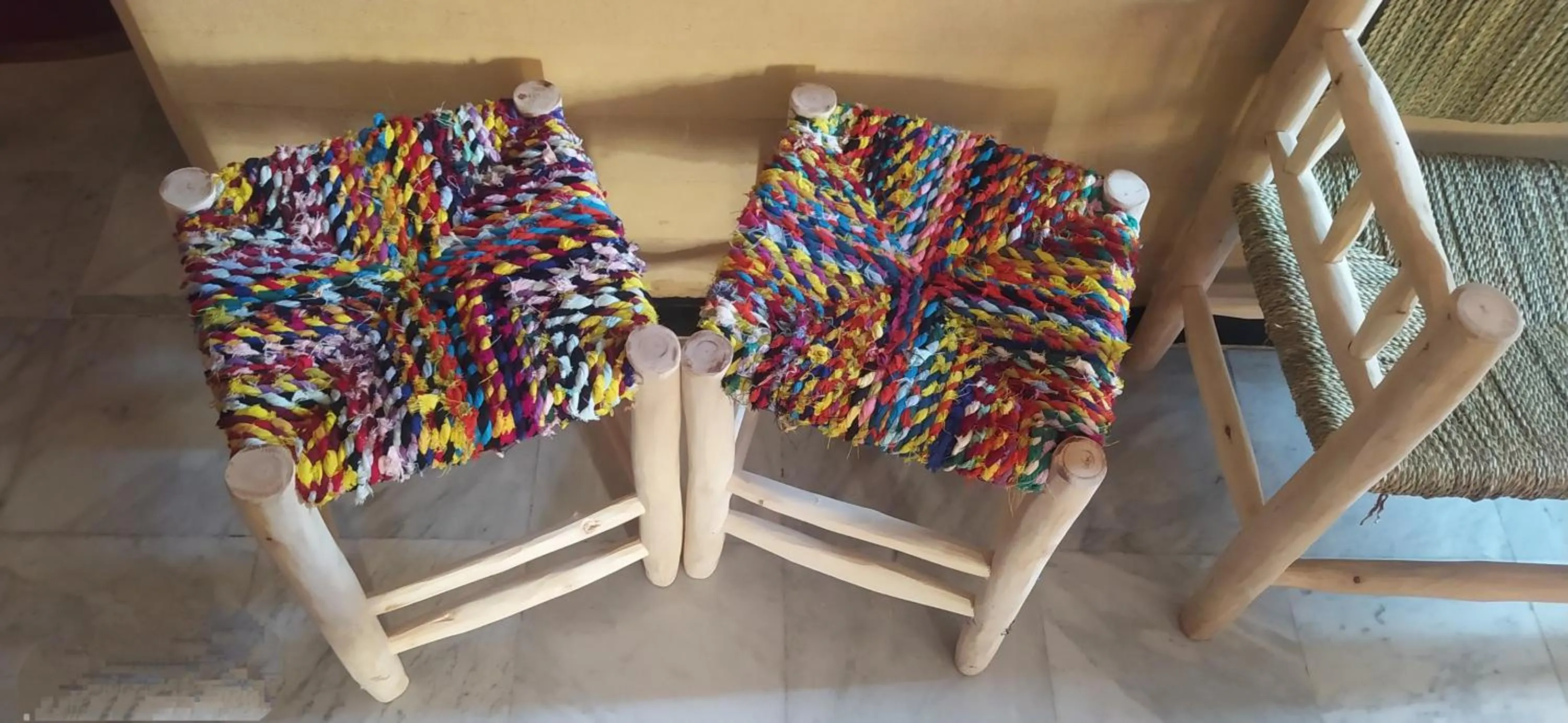 Seating area in maison d'hôtes Le petit jardin Marrakech