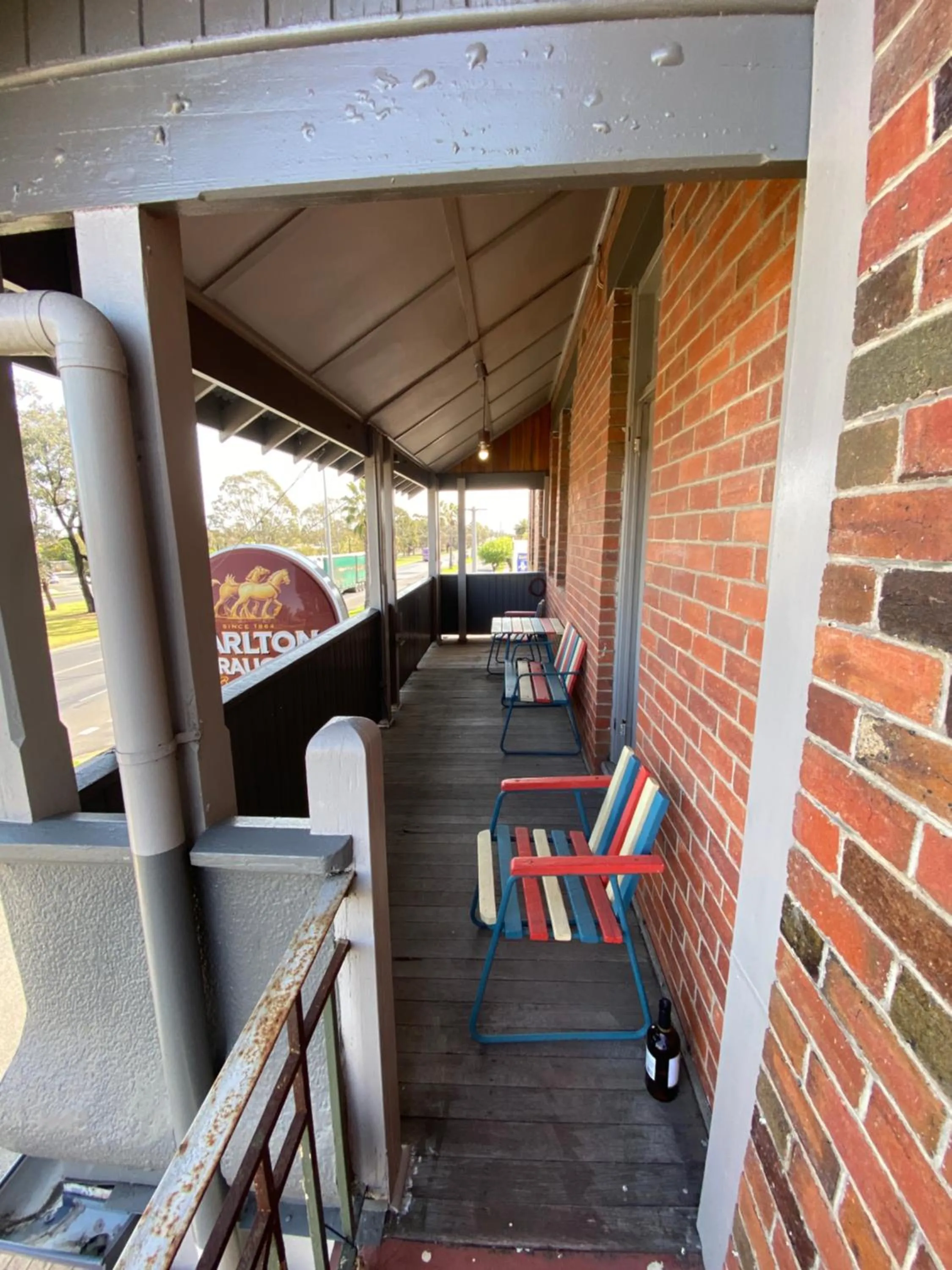 Patio in COMMERCIAL HOTEL KANIVA call to save dollars
