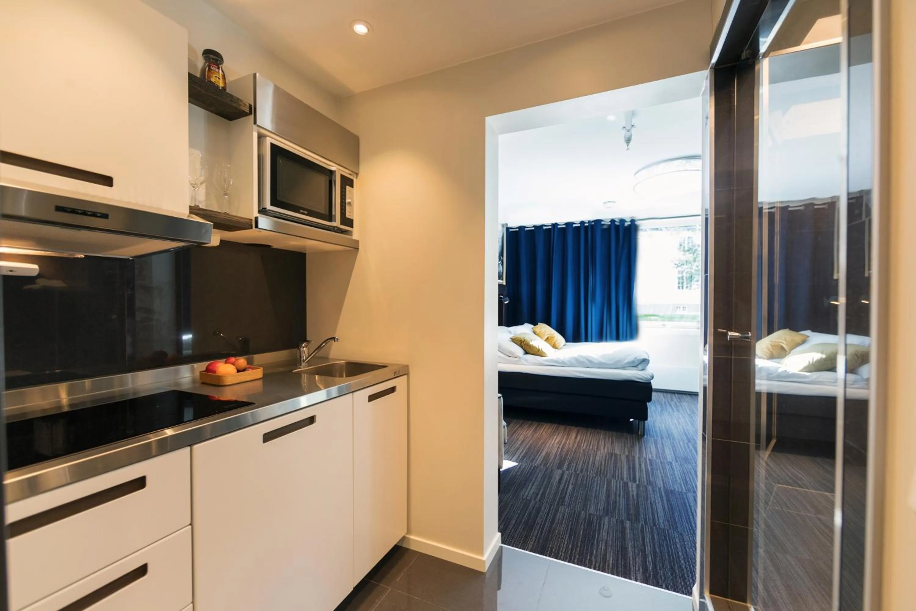 Bed in Svartisen Apartments