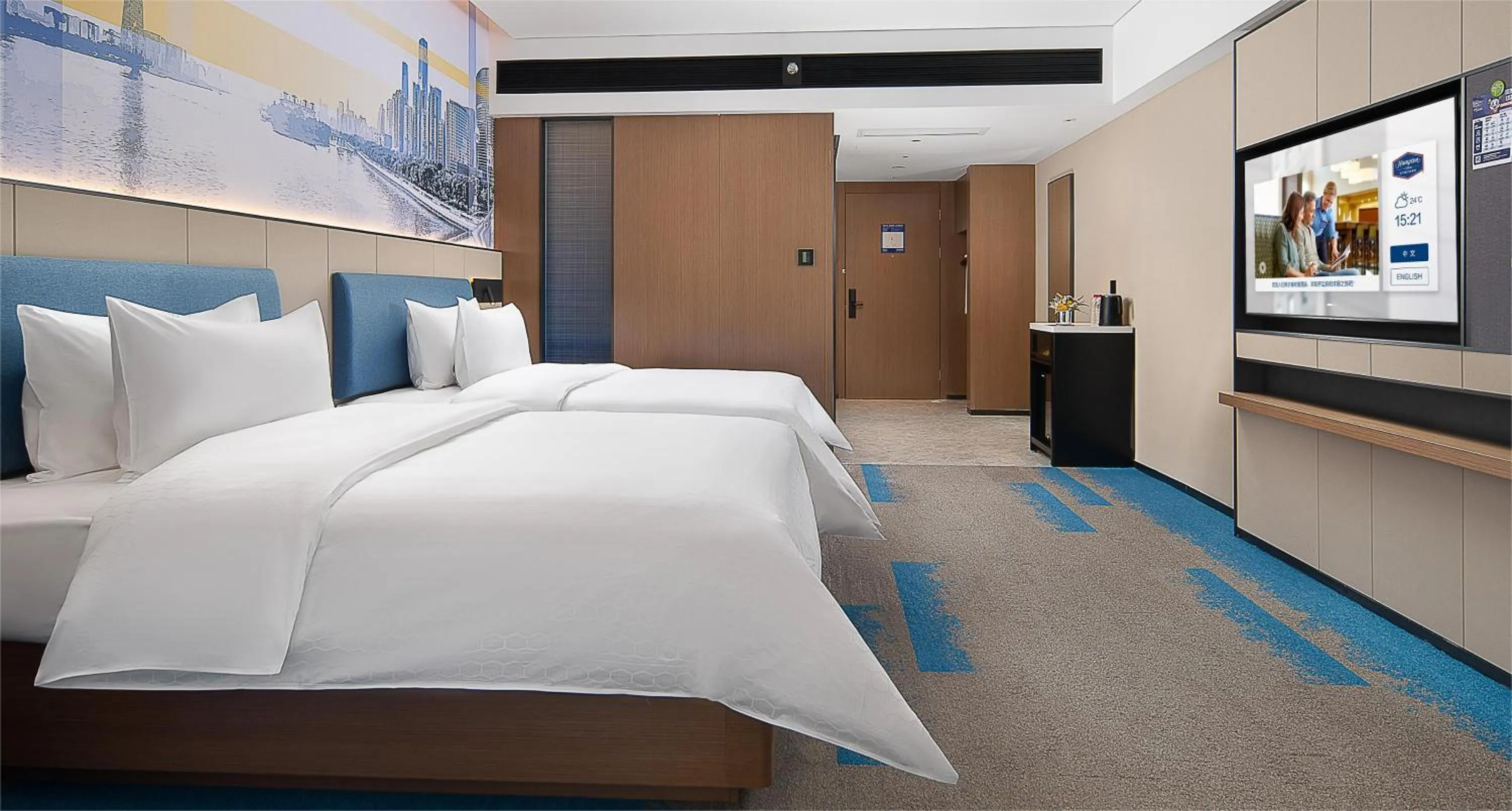 Bed in Hampton by Hilton Guangzhou Railway Station