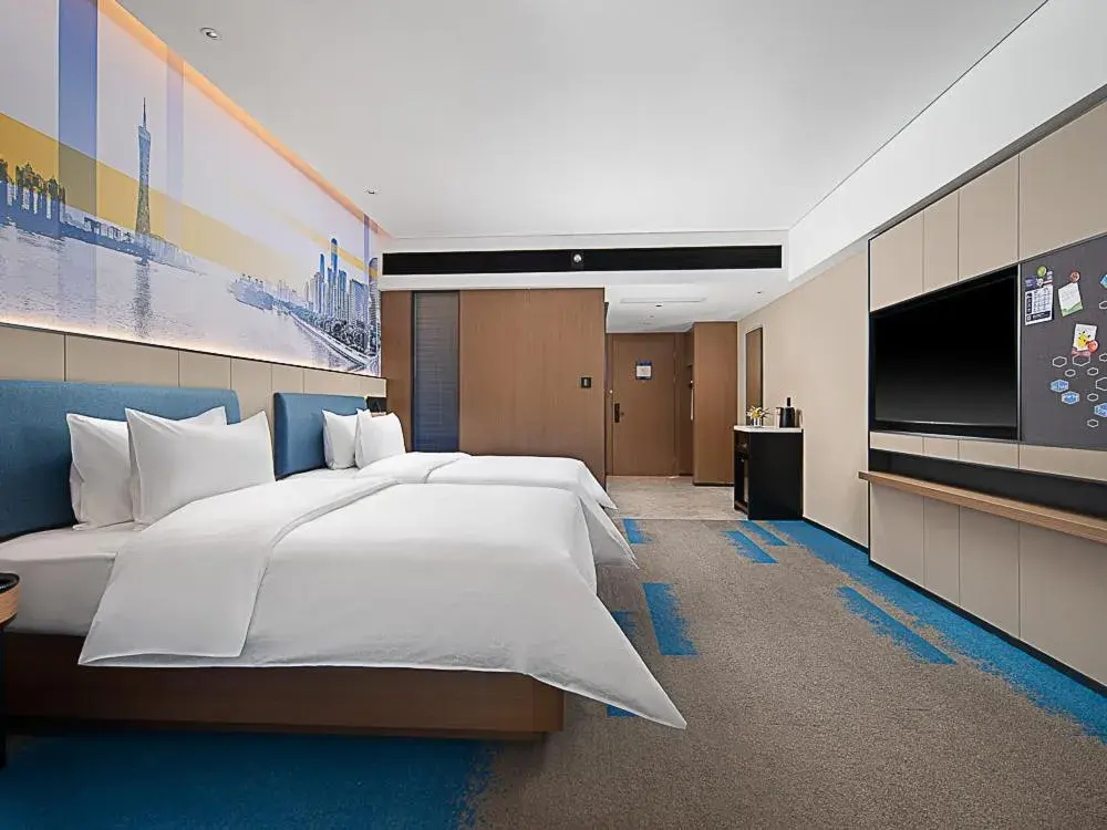 Bed in Hampton by Hilton Guangzhou Railway Station Bed in Hampton by Hilton Guangzhou Railway Station