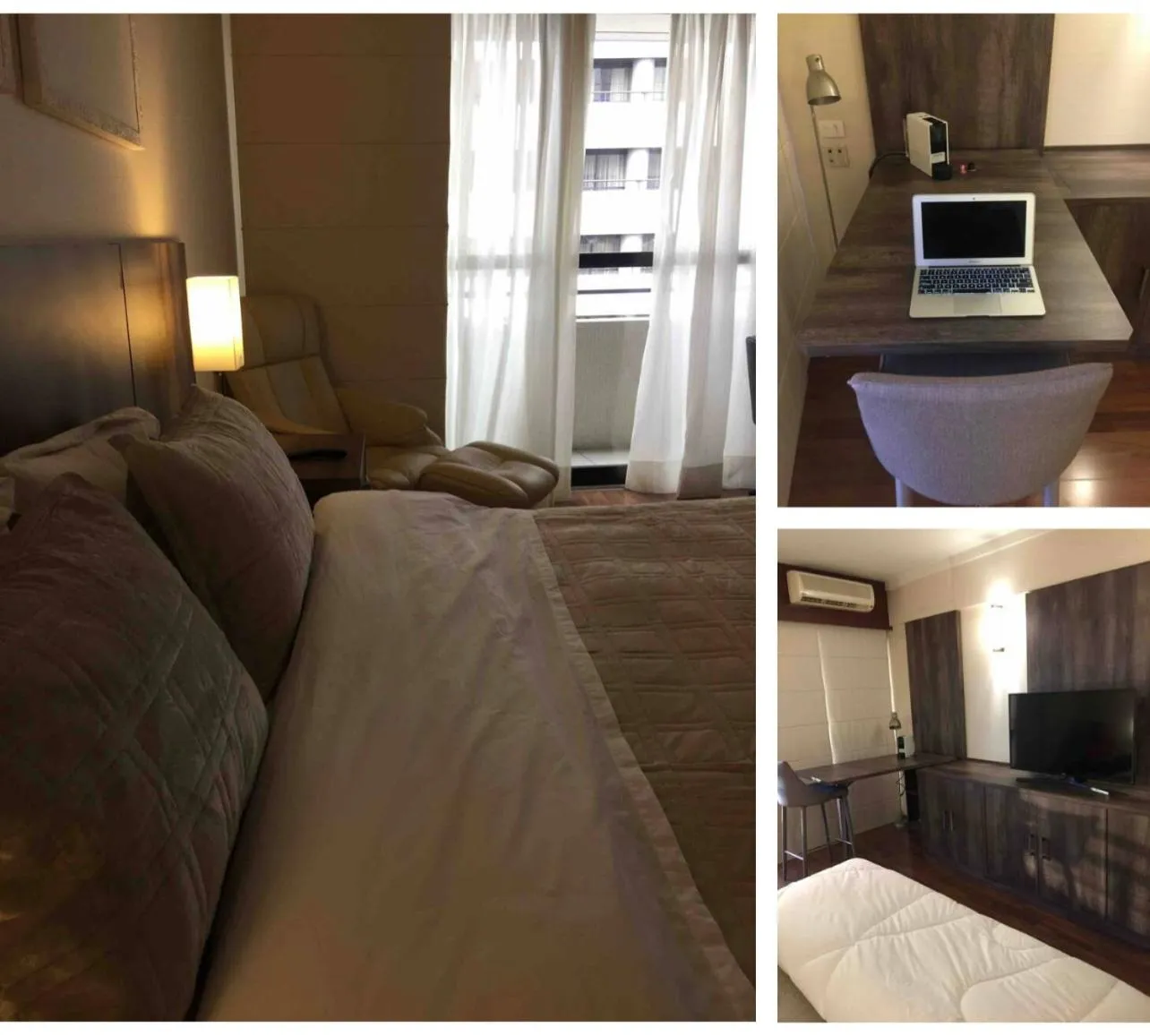 Bed in Grand Plaza Paulista Hotel