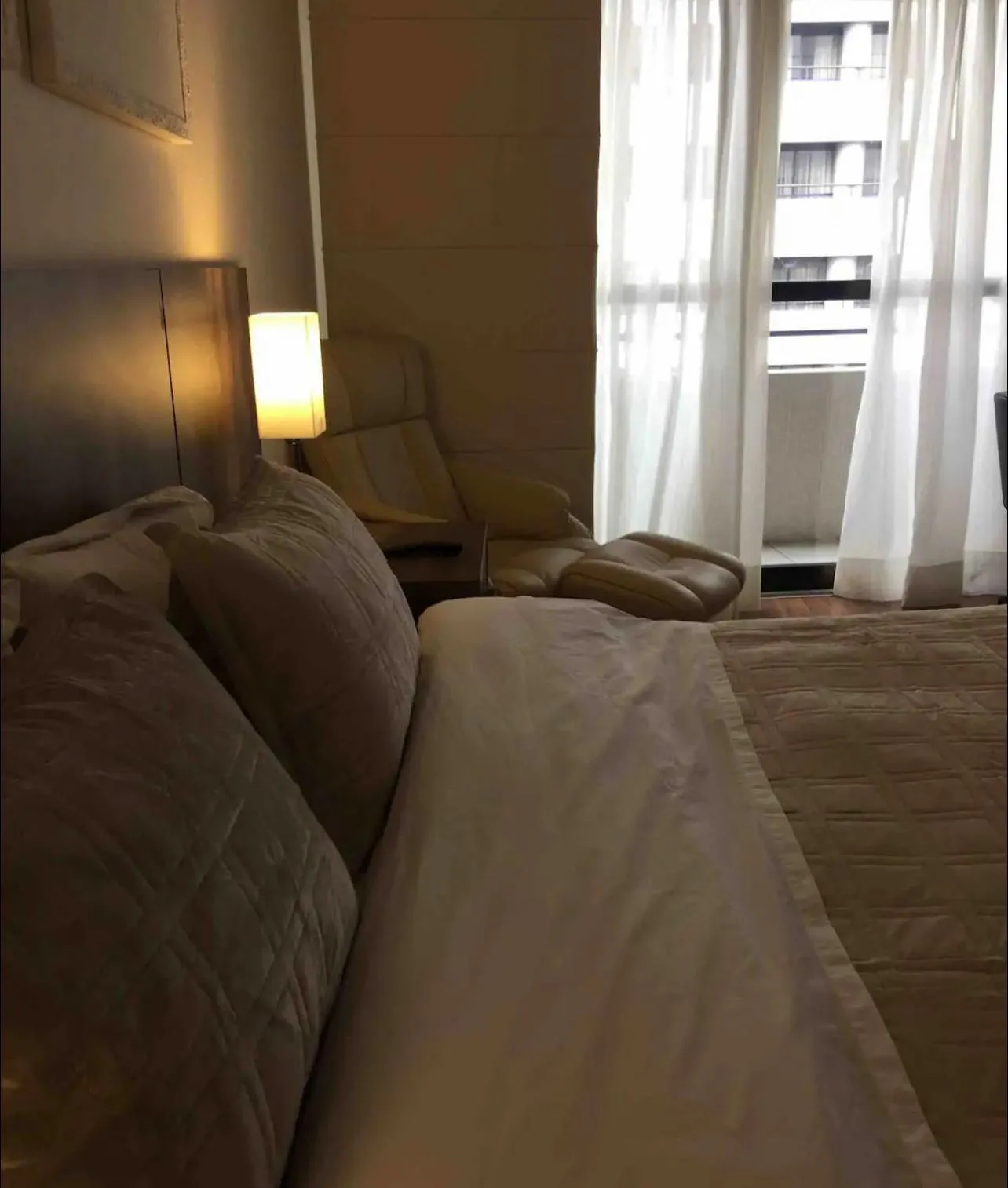 Bed in Grand Plaza Paulista Hotel