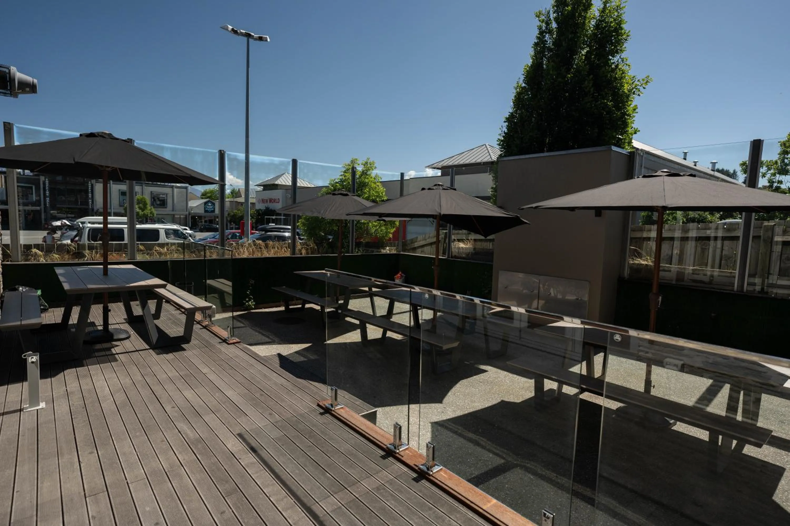 Patio in The Brownston Hostel