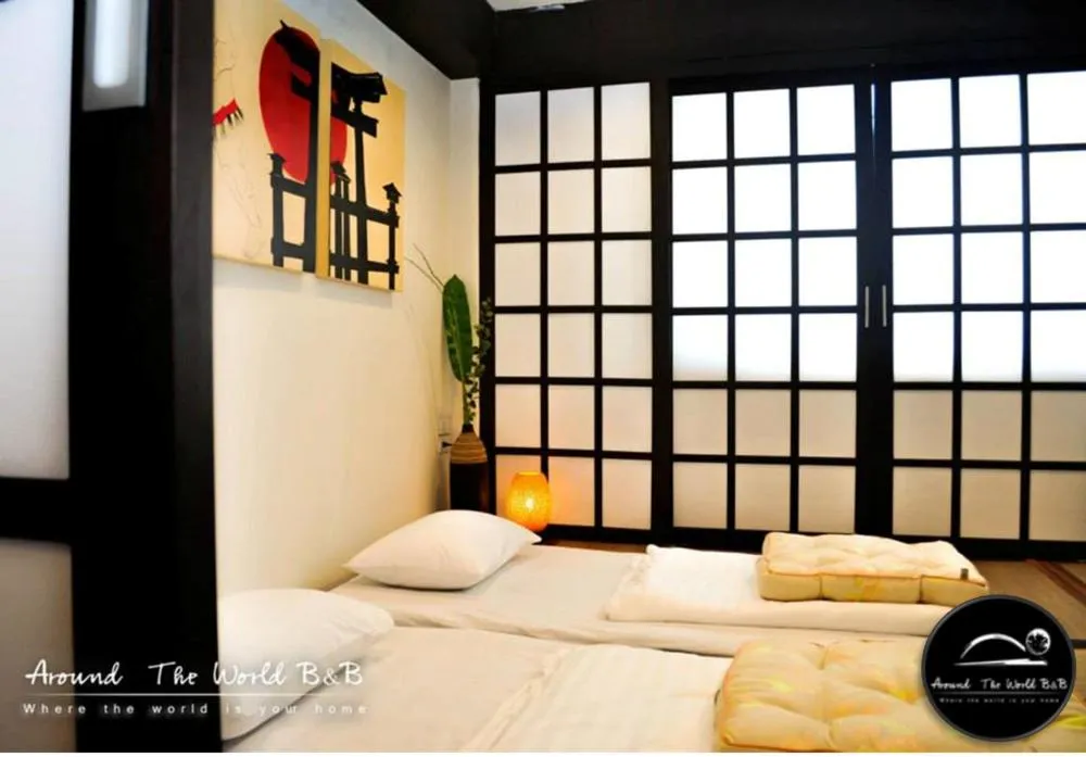 Bed in Around The World Bed and Breakfast