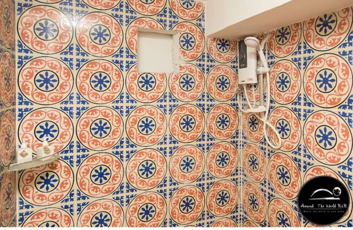 Shower in Around The World Bed and Breakfast