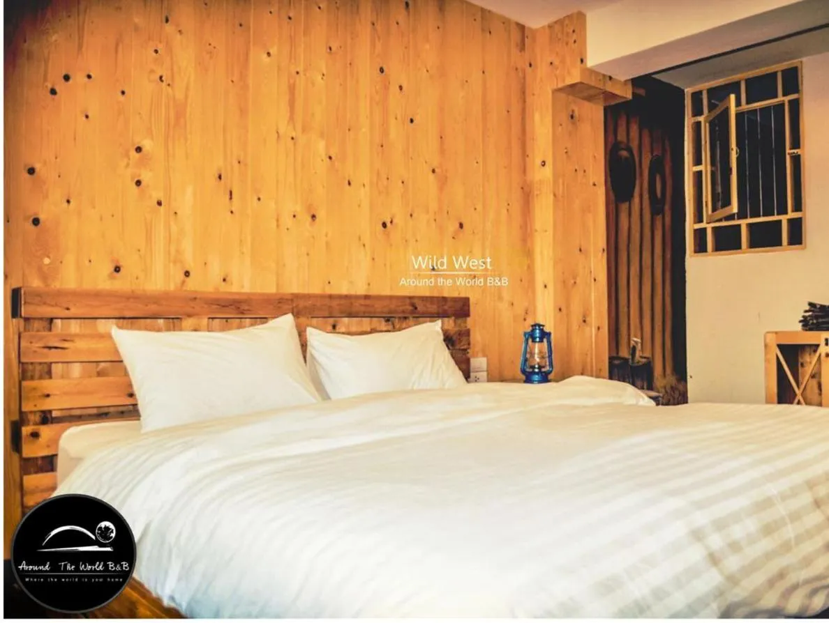 Bed in Around The World Bed and Breakfast