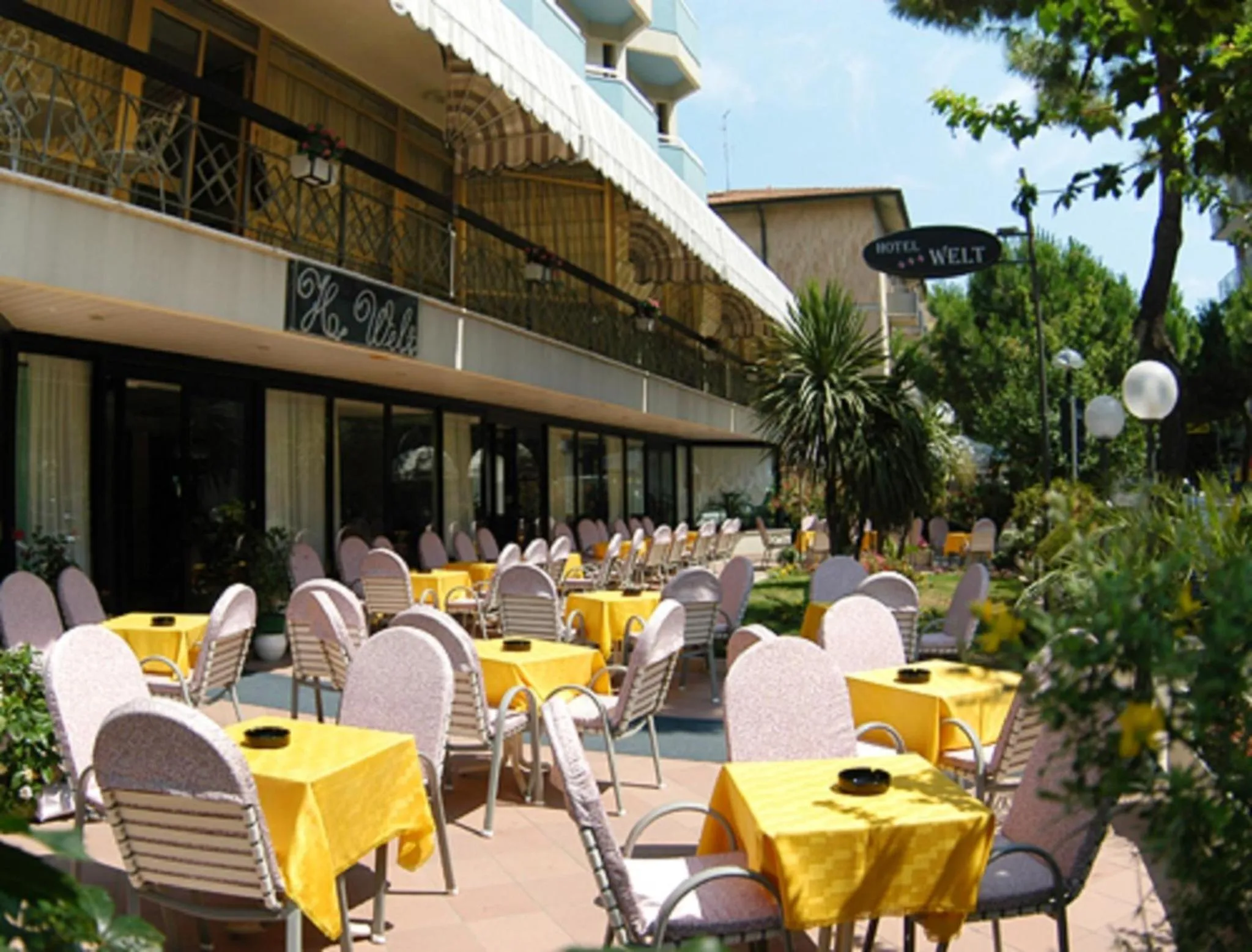 Garden in Hotel Welt