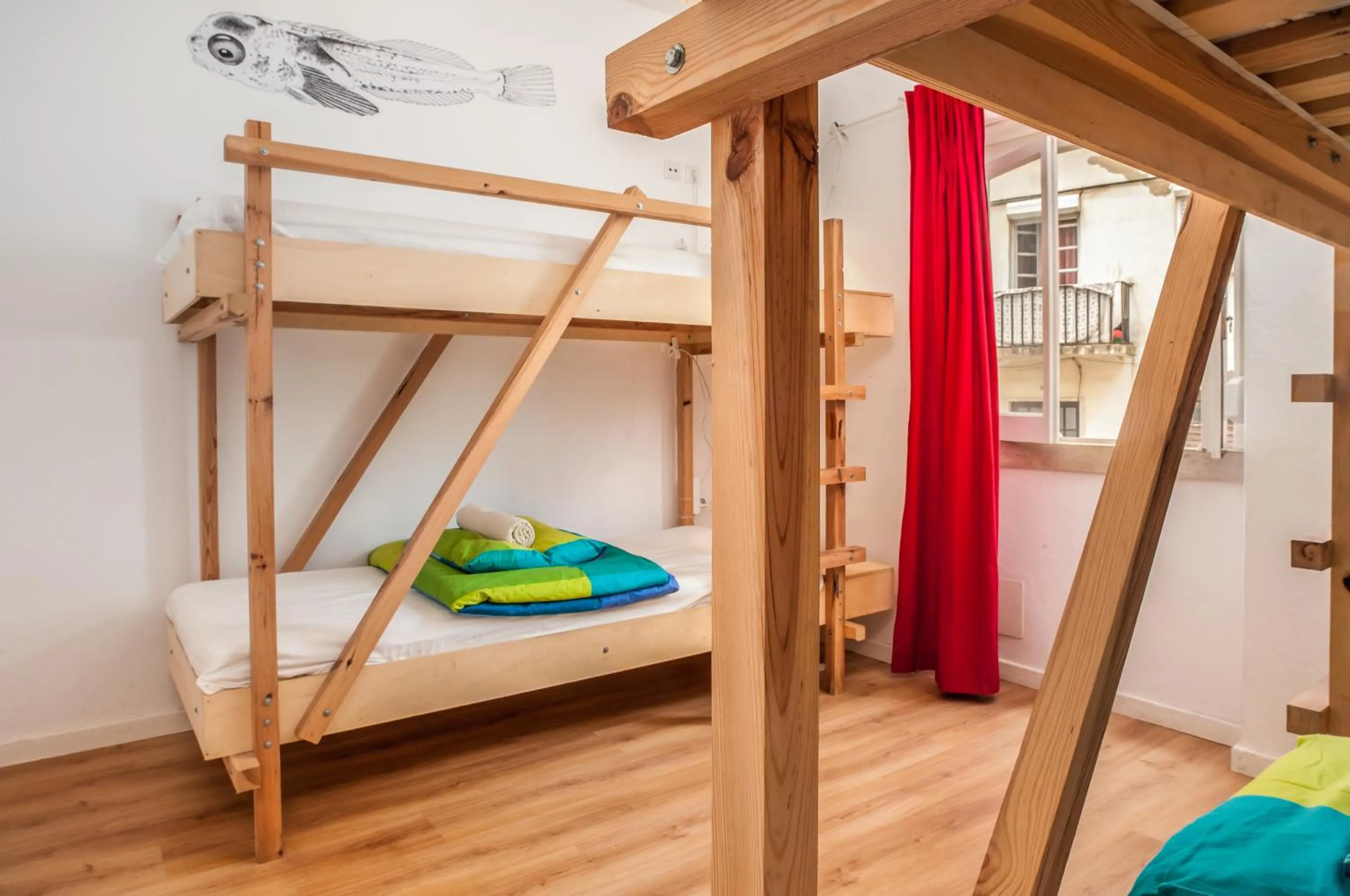 Bedroom, Bed in Nazaré Hostel - Rooms & Dorms