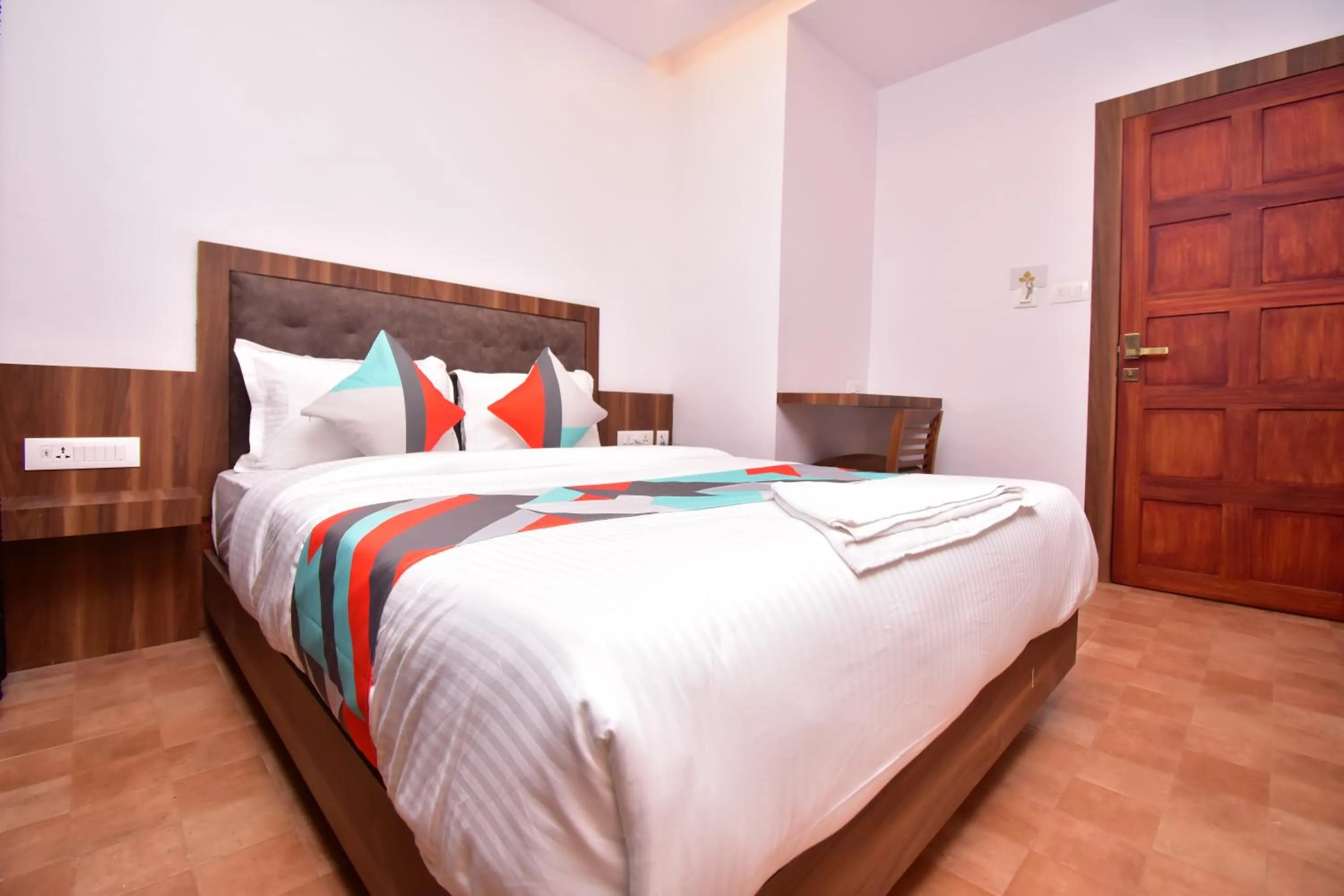 Bed in Hotel orchid suites Cochin