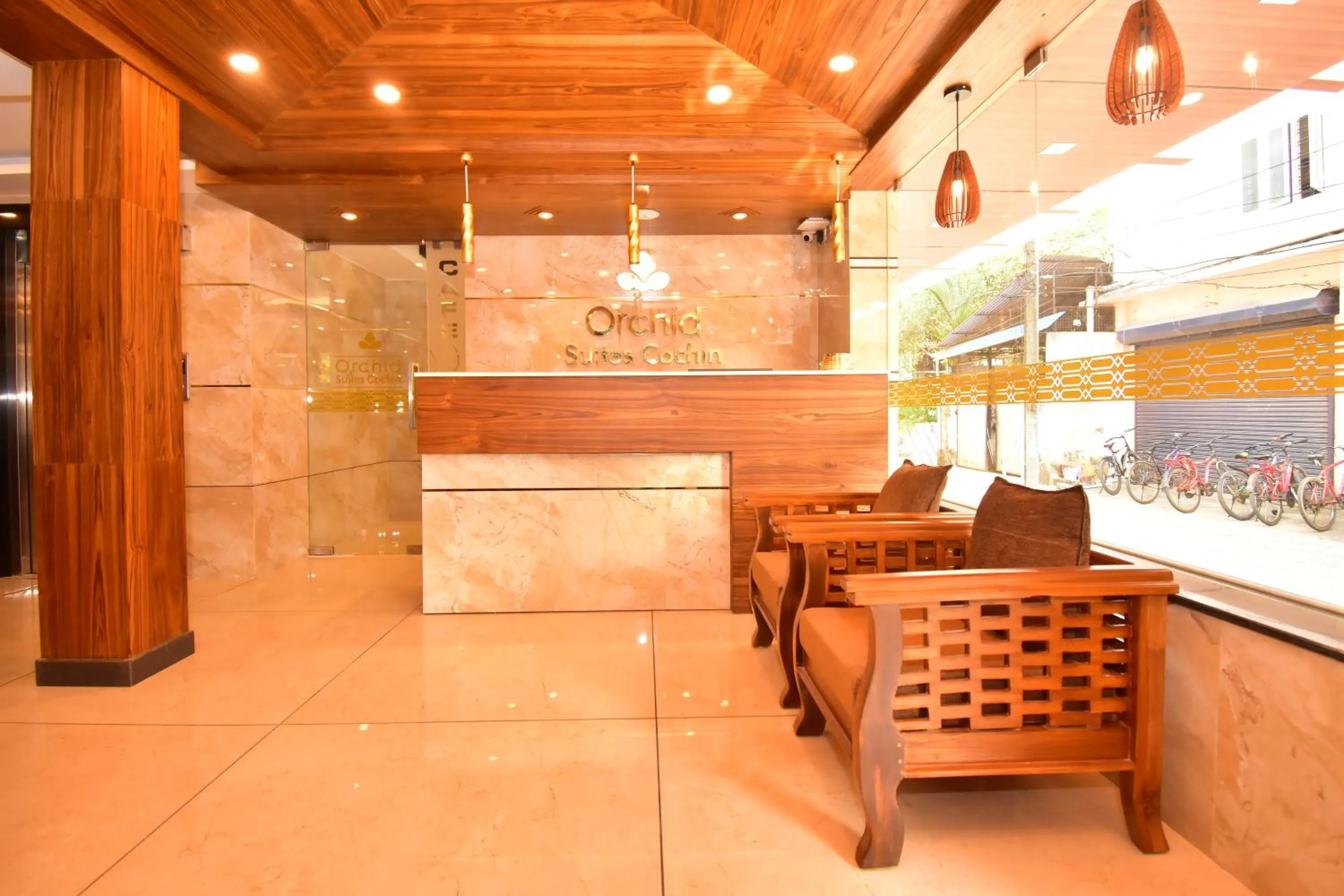 Living room in Hotel orchid suites Cochin