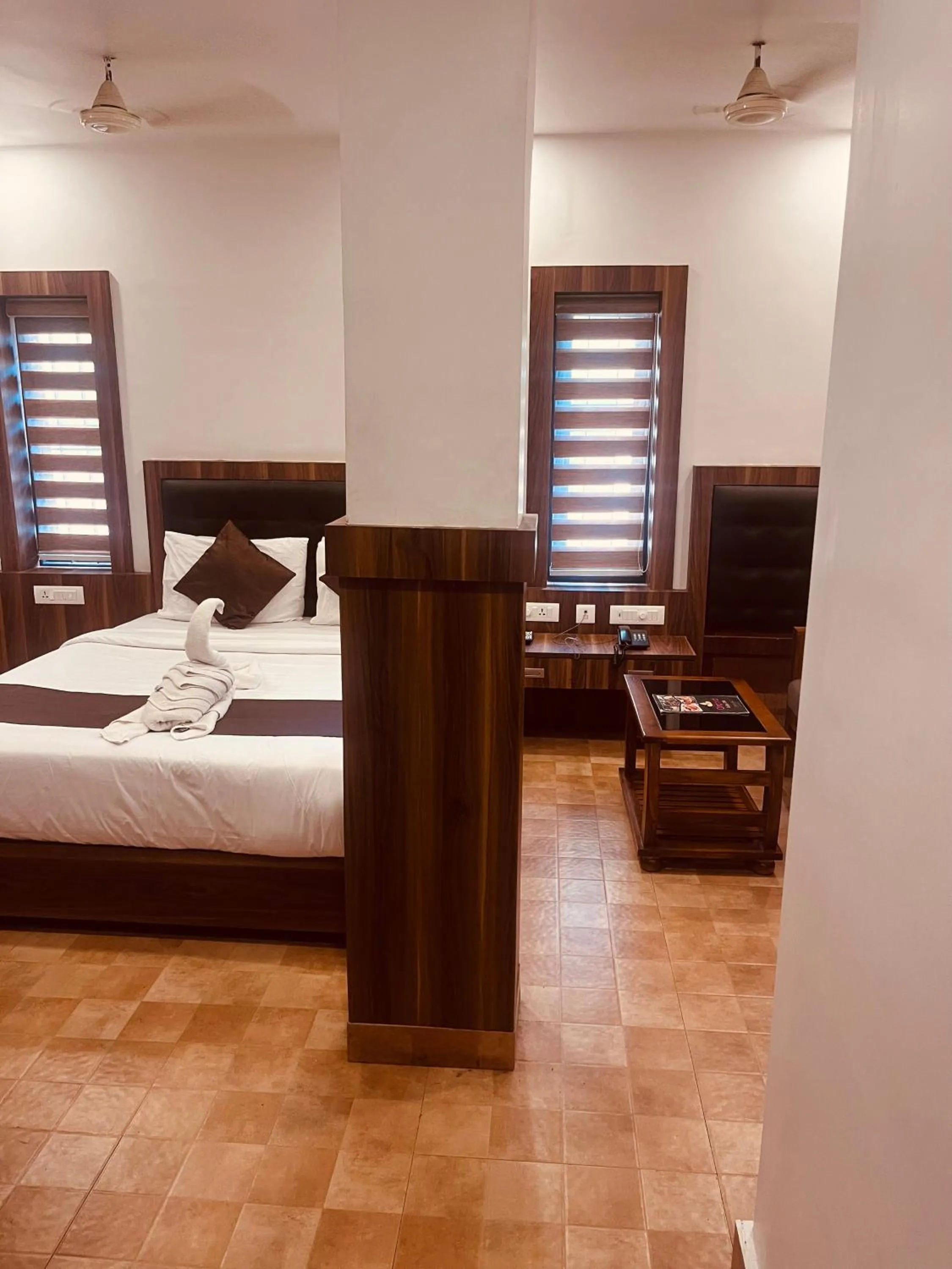 Bed in Hotel orchid suites Cochin