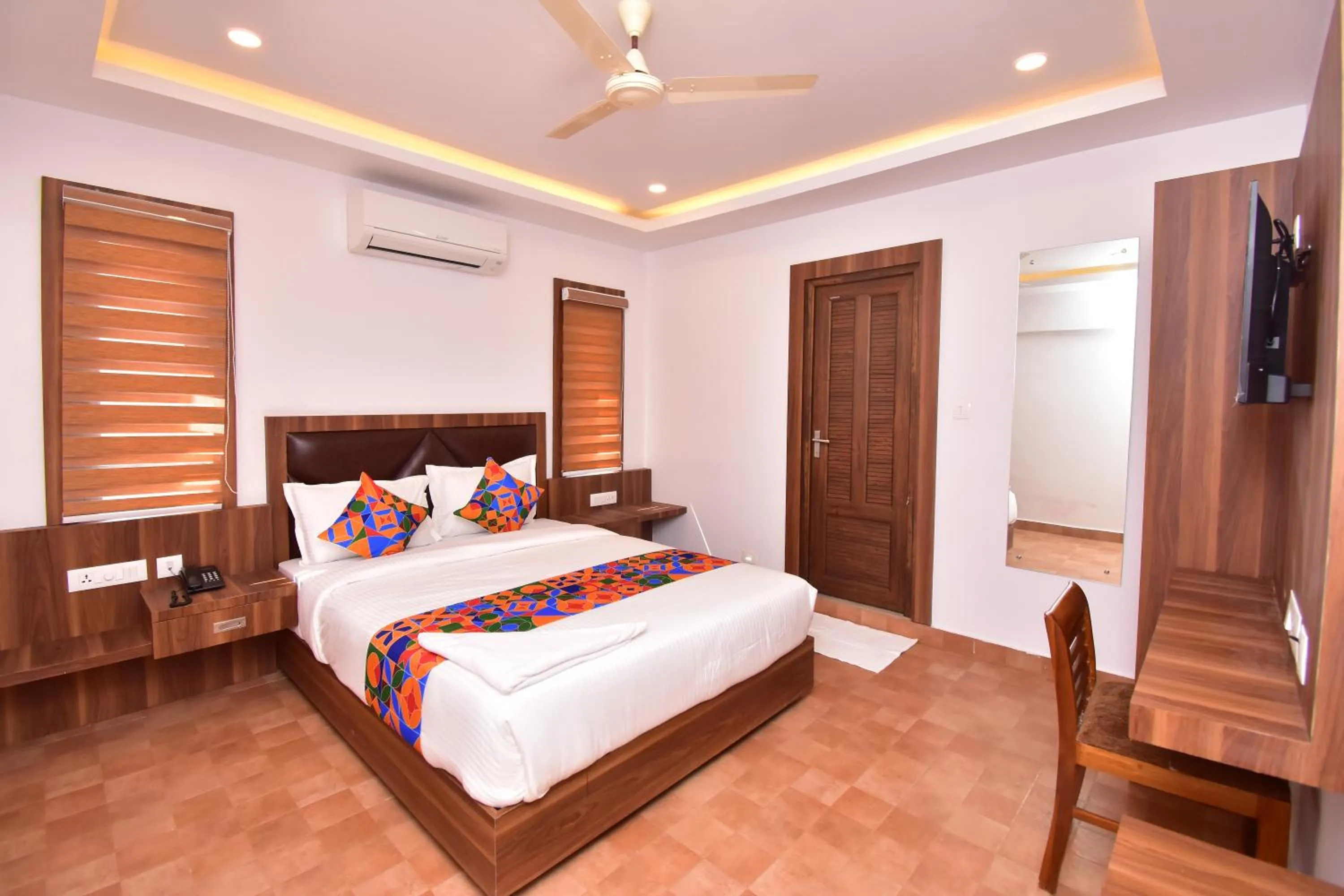 Bed in Hotel orchid suites Cochin
