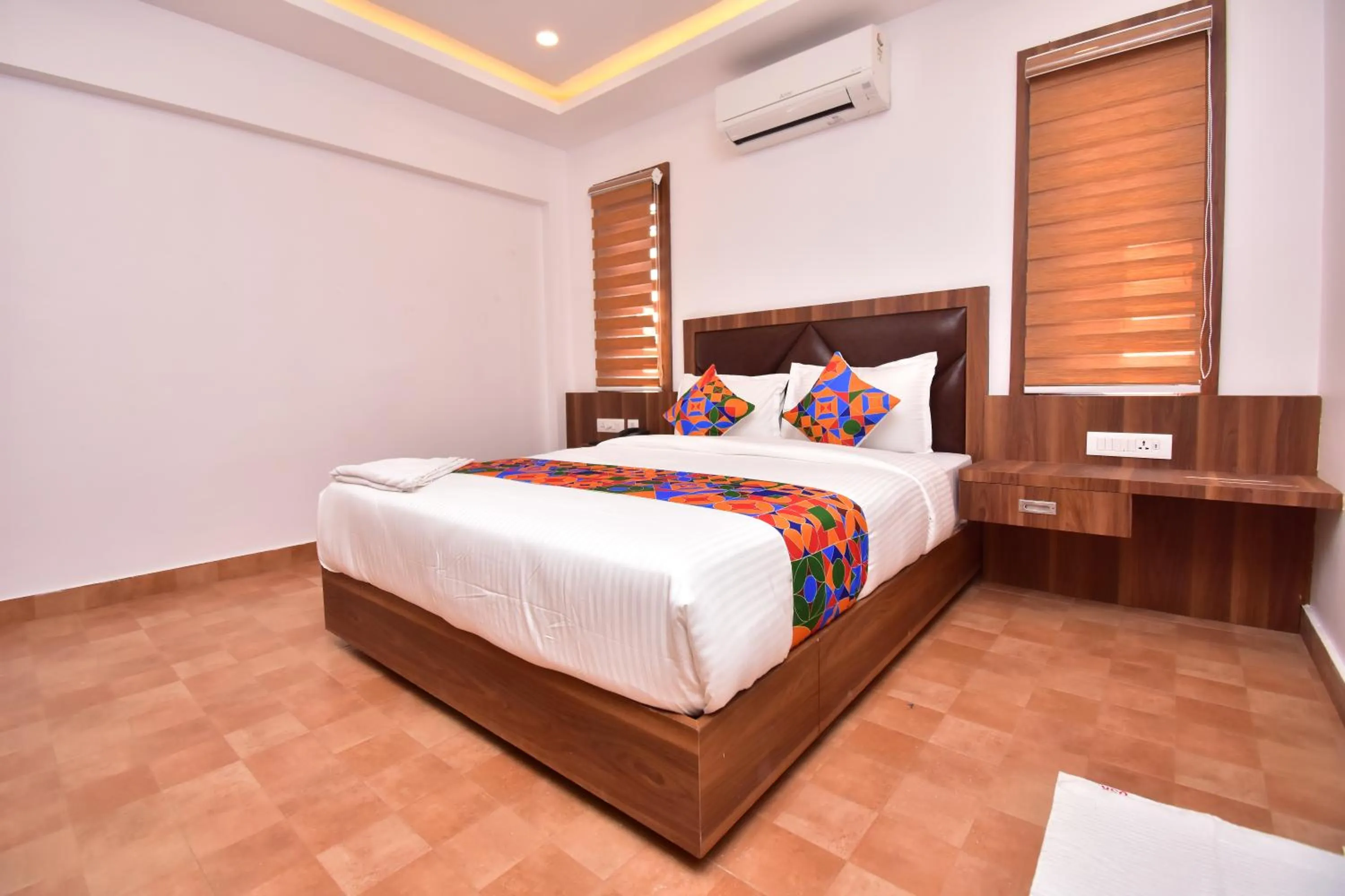Bed in Hotel orchid suites Cochin