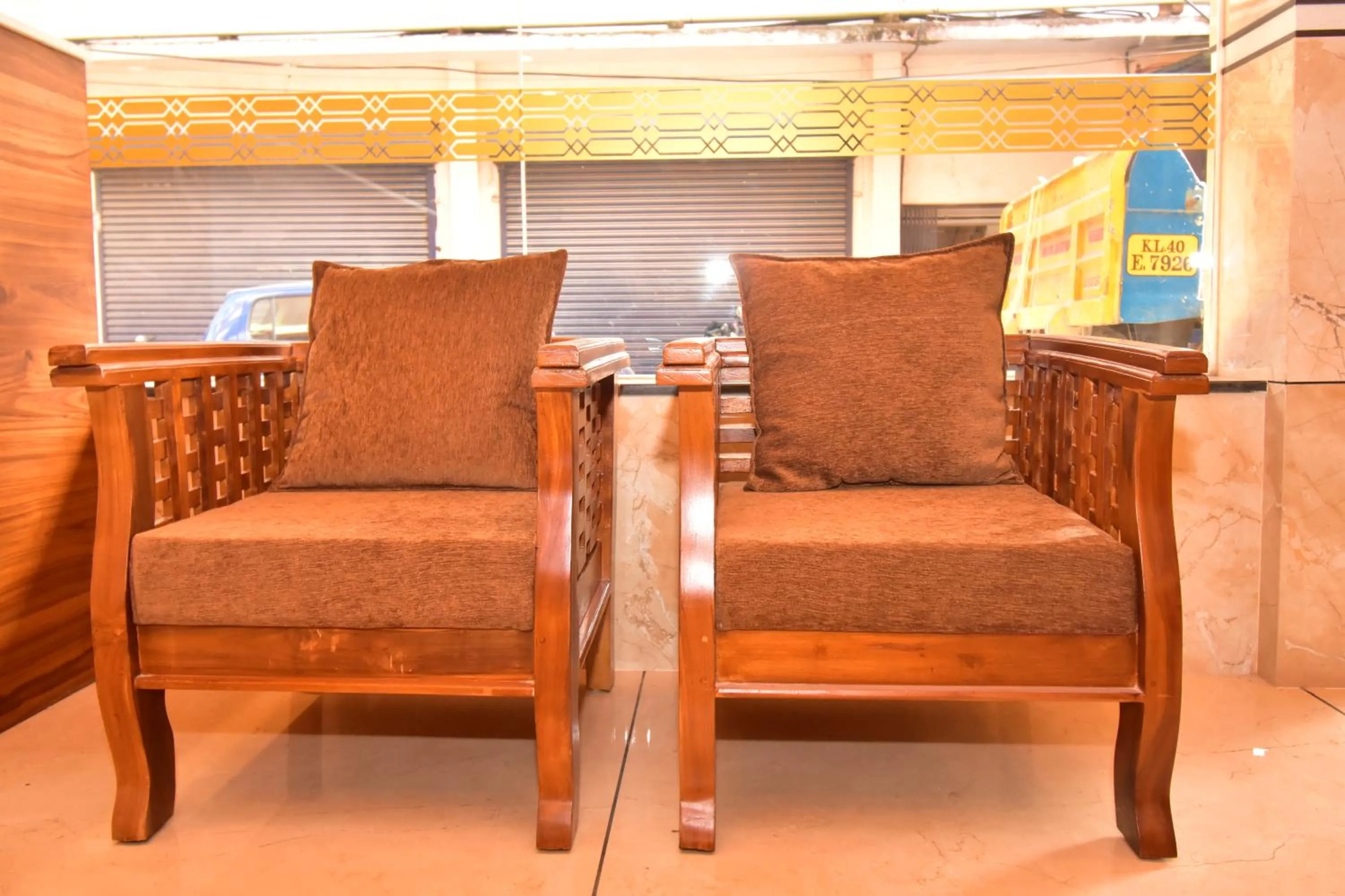 Seating area in Hotel orchid suites Cochin