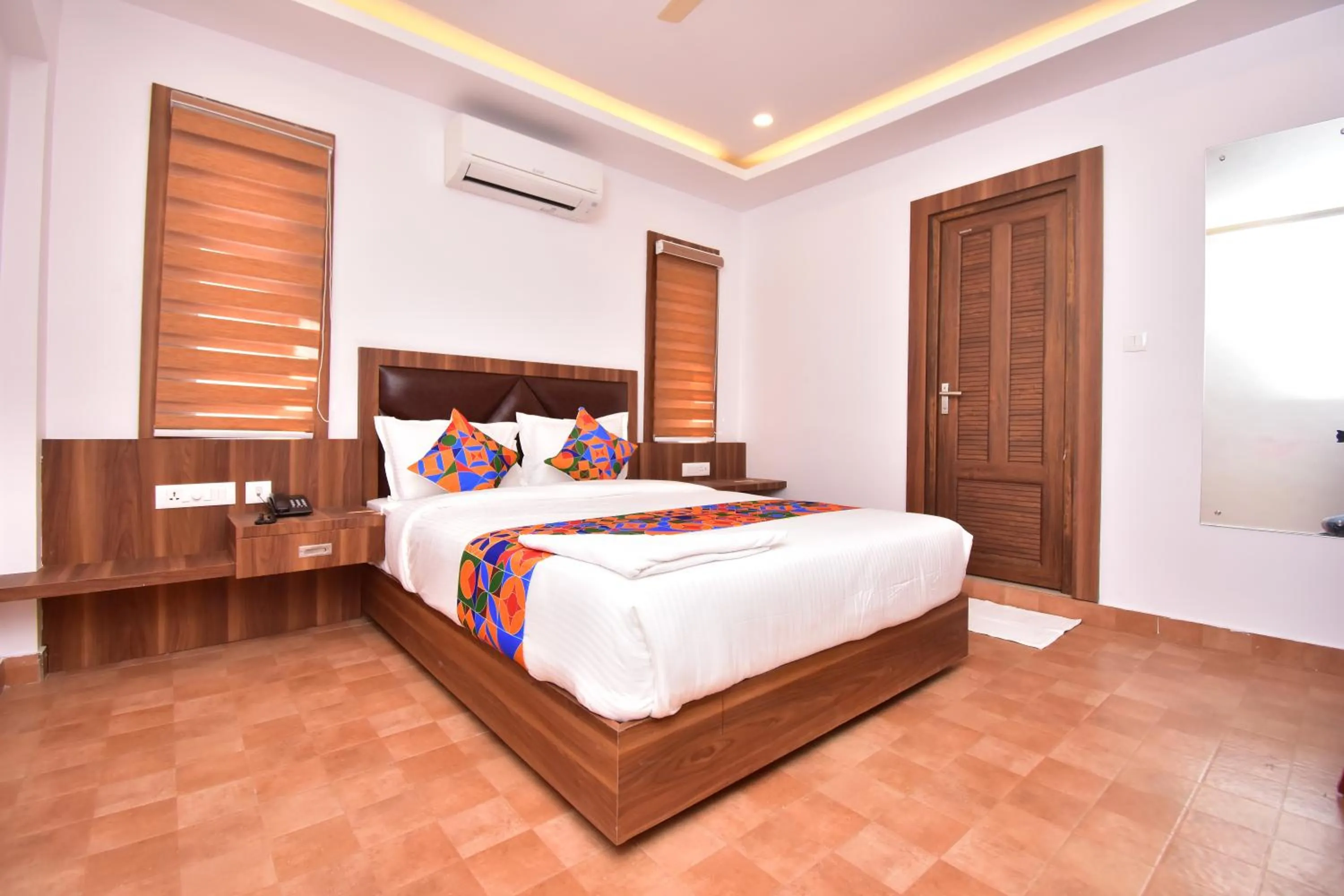 Bed in Hotel orchid suites Cochin
