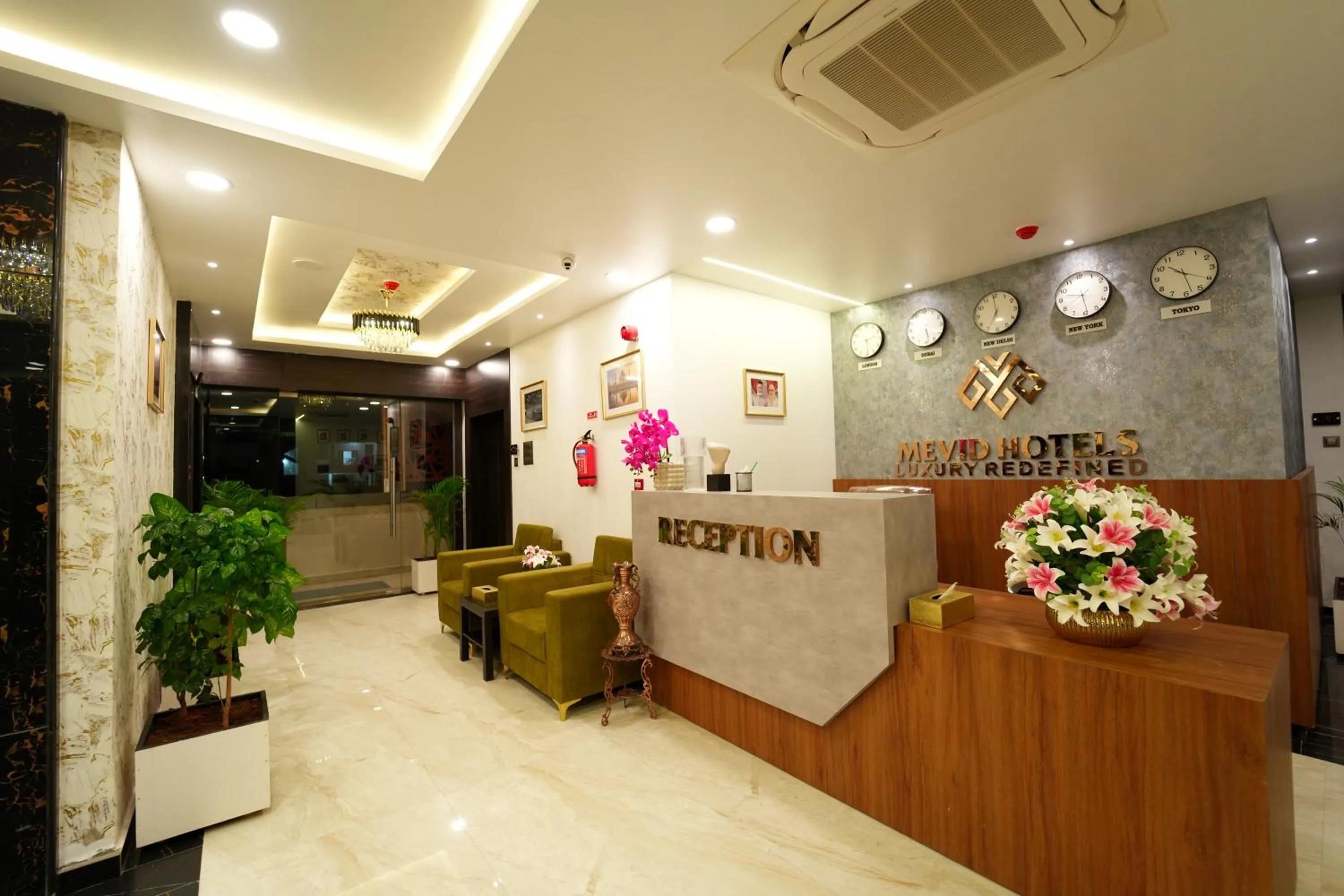 Lobby or reception in Mevid Hotels