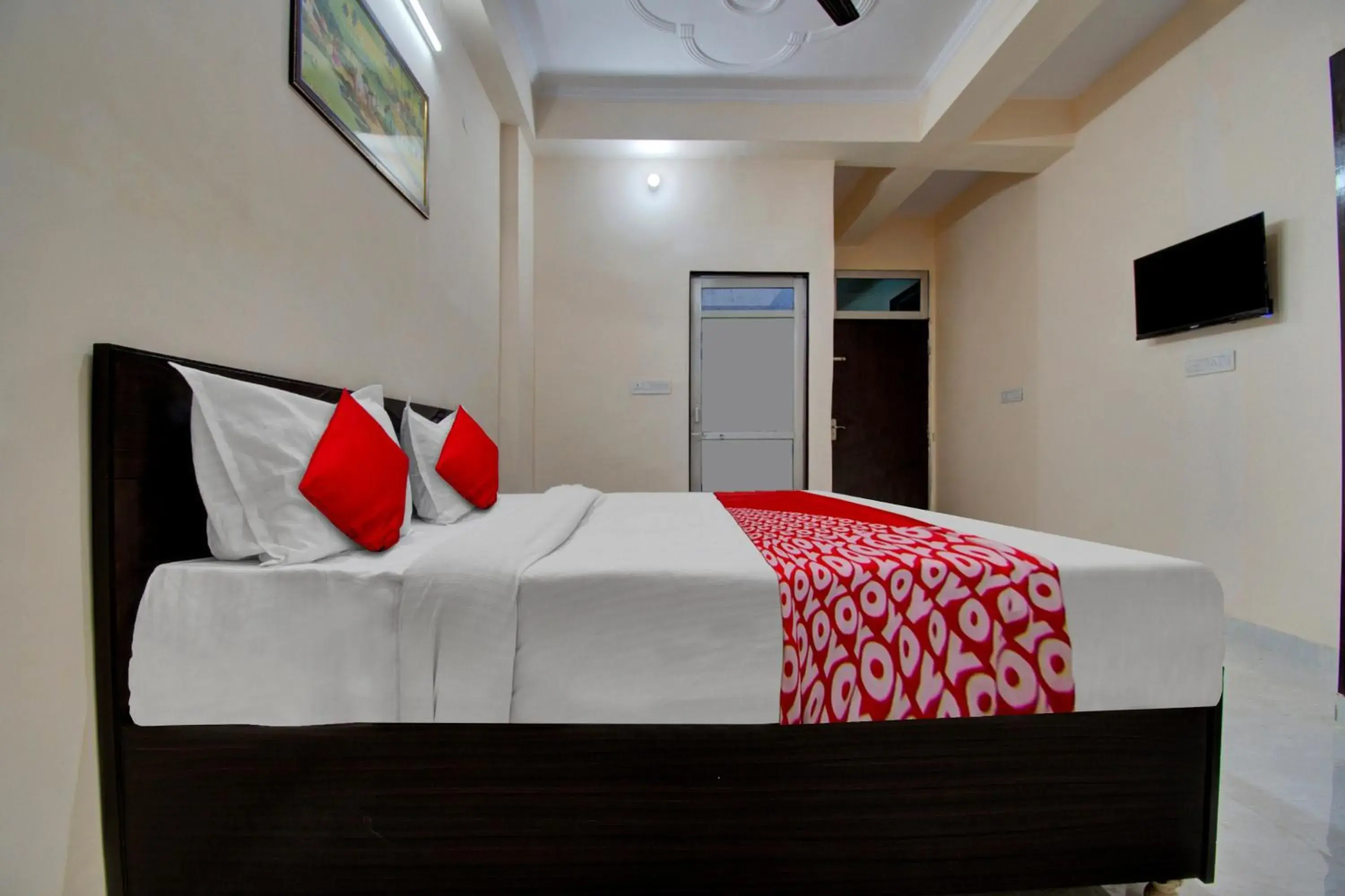 Bedroom, Bed in Hotel O Shree Shyam Palace Bedroom, Bed in Hotel O Shree Shyam Palace