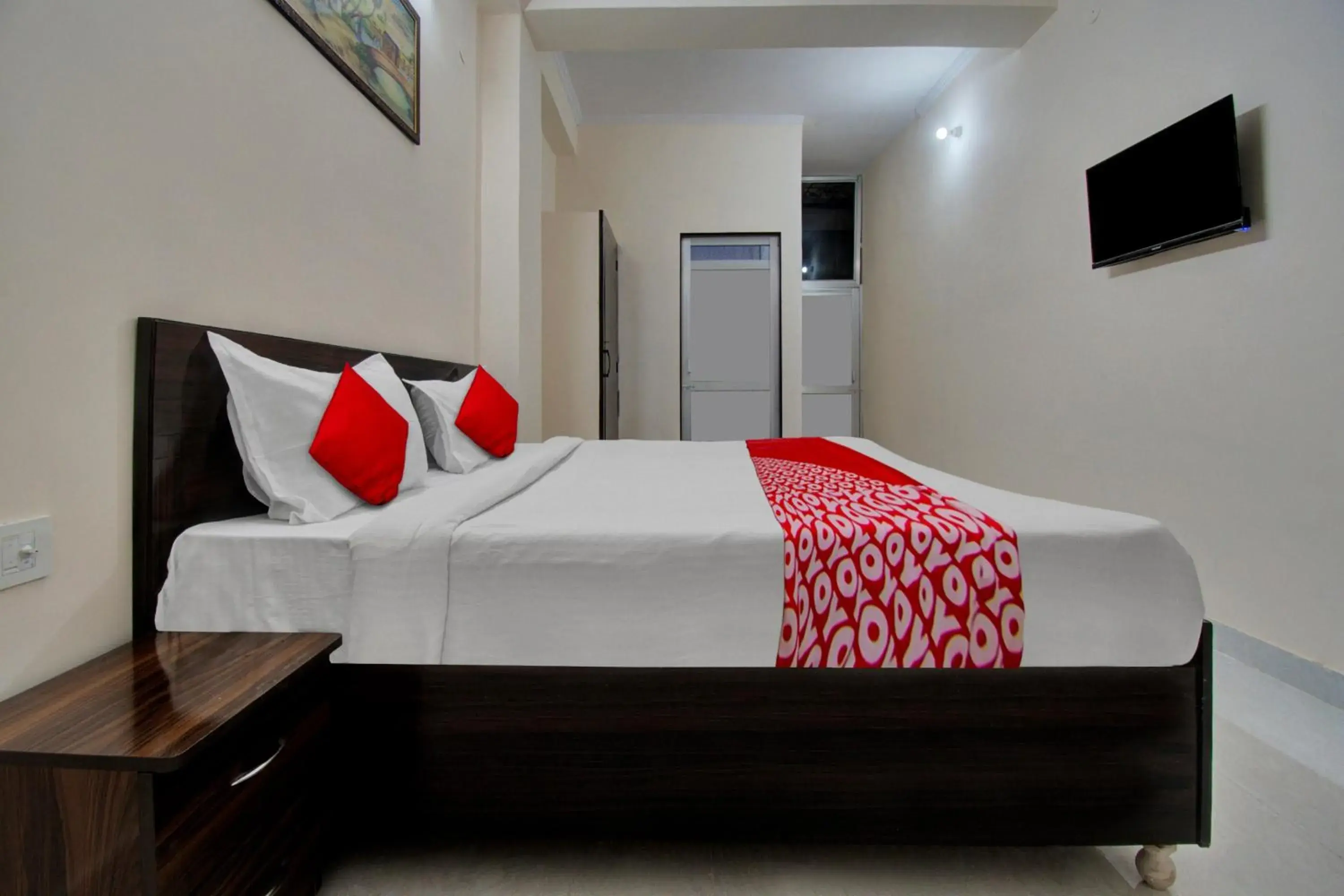 Bedroom, Bed in Hotel O Shree Shyam Palace Bedroom, Bed in Hotel O Shree Shyam Palace