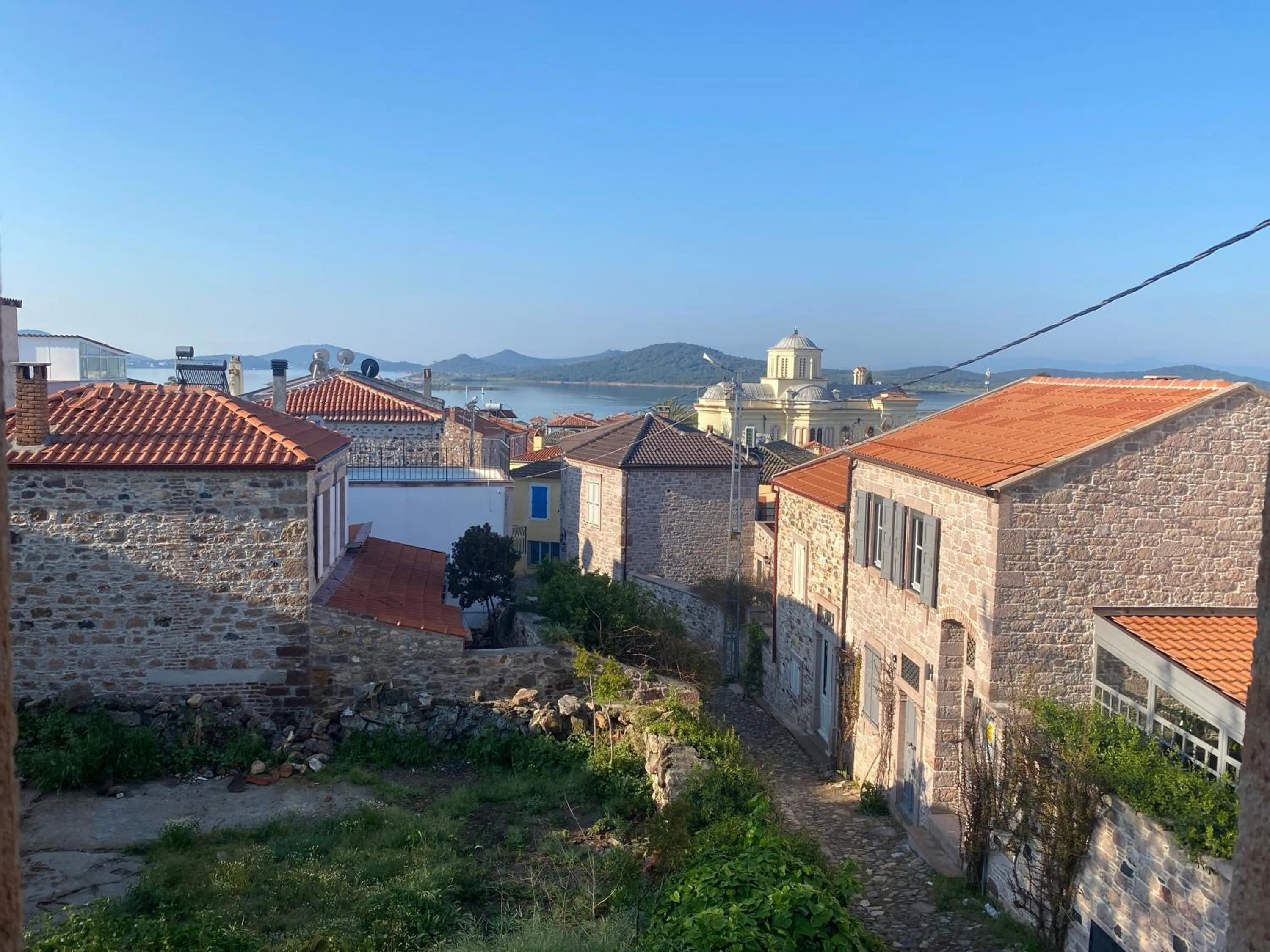 City view in Stone House with Garden in Cunda/Ayvalik