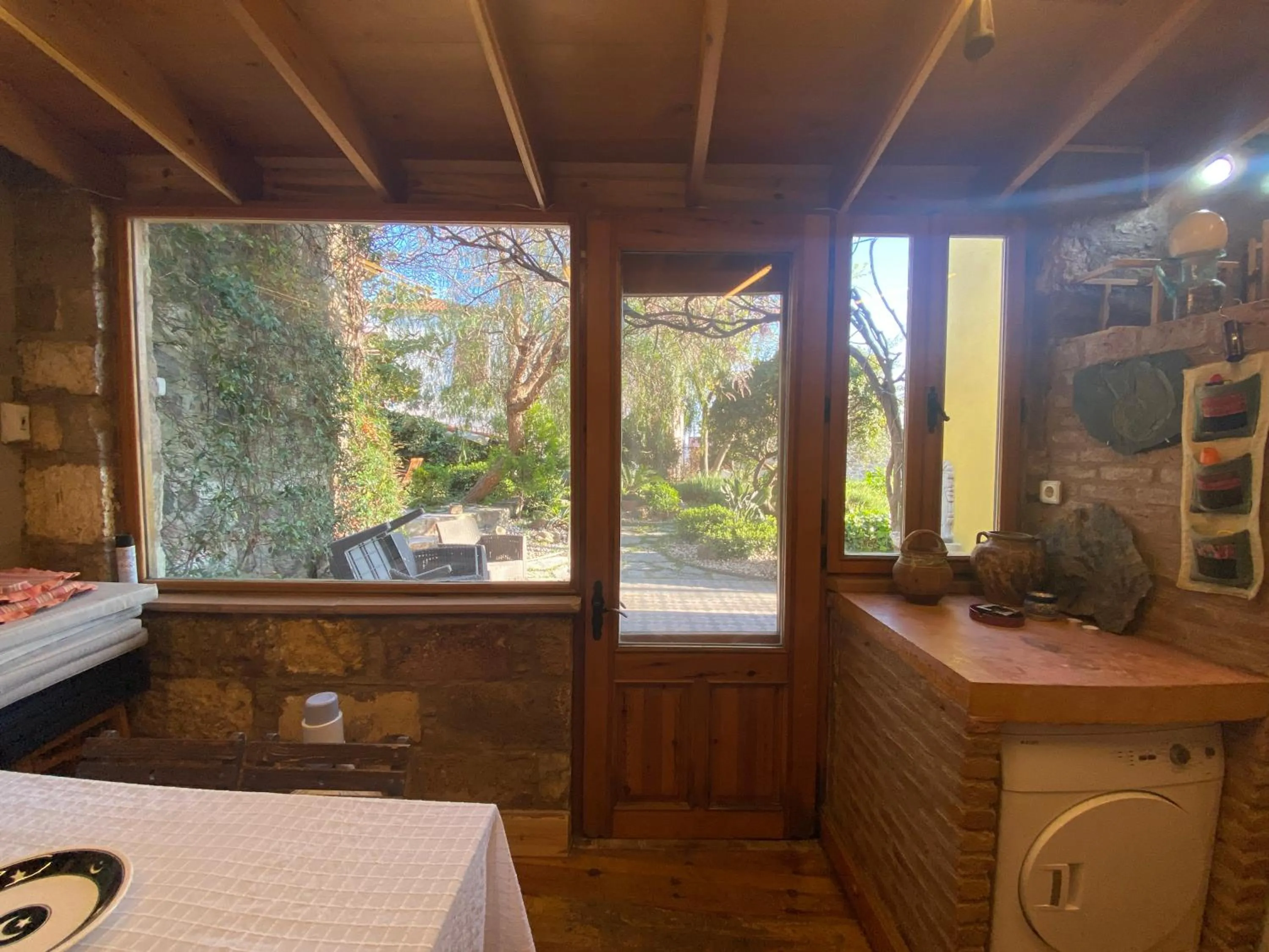 Dining area in Stone House with Garden in Cunda/Ayvalik