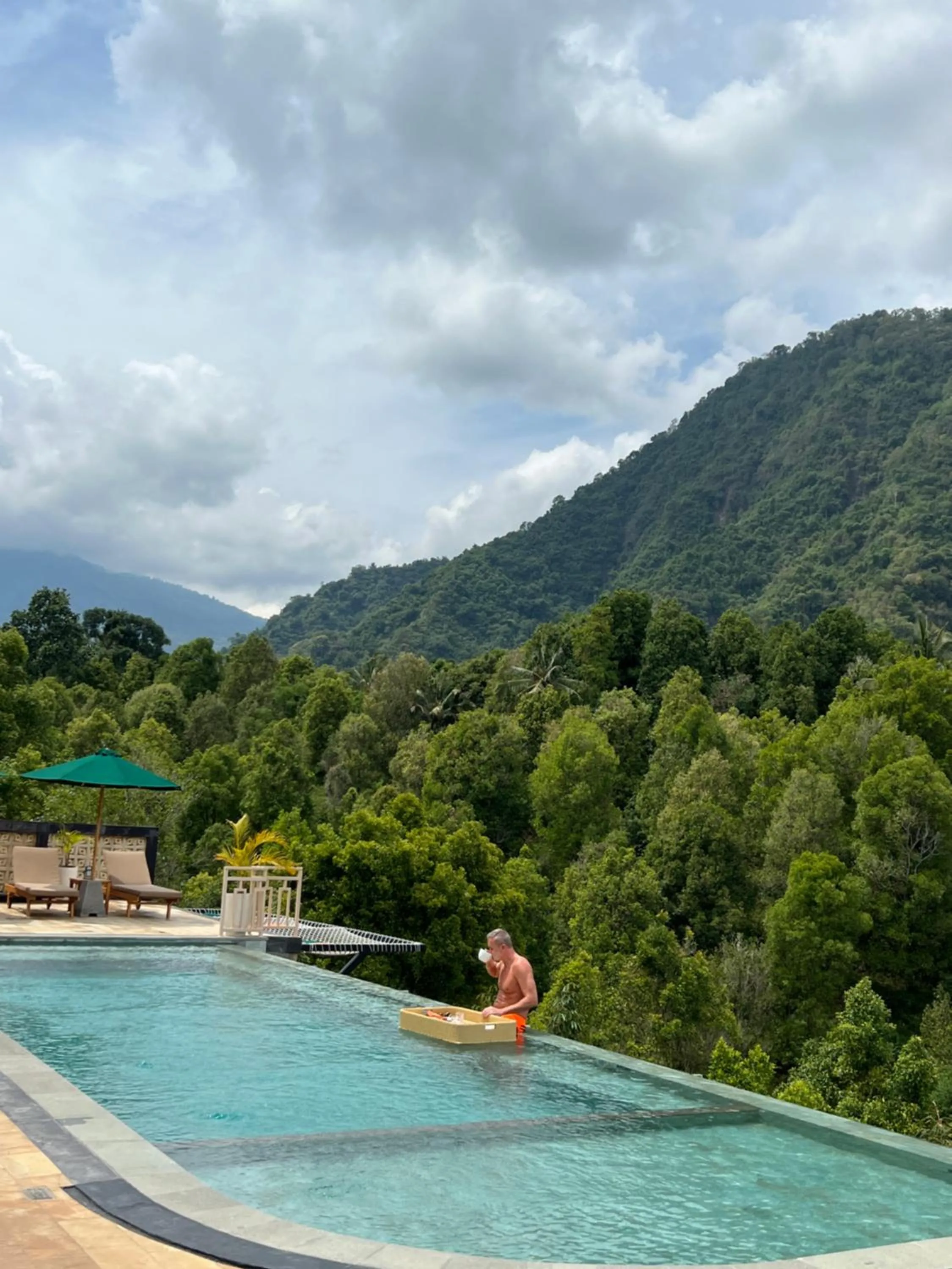 Swimming pool in Munduk Kupang Sekumpul Villa