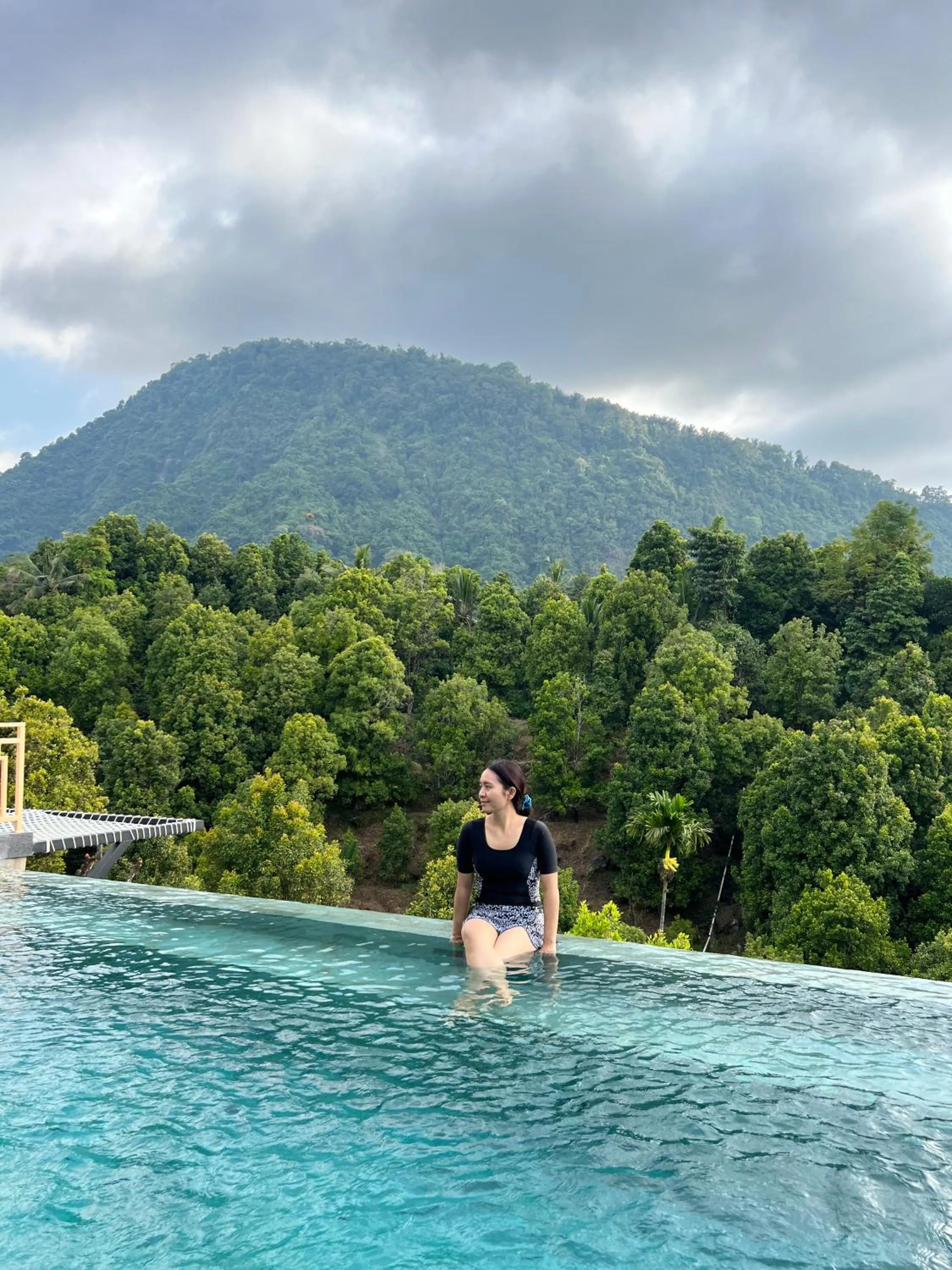 Pool view in Munduk Kupang Sekumpul Villa
