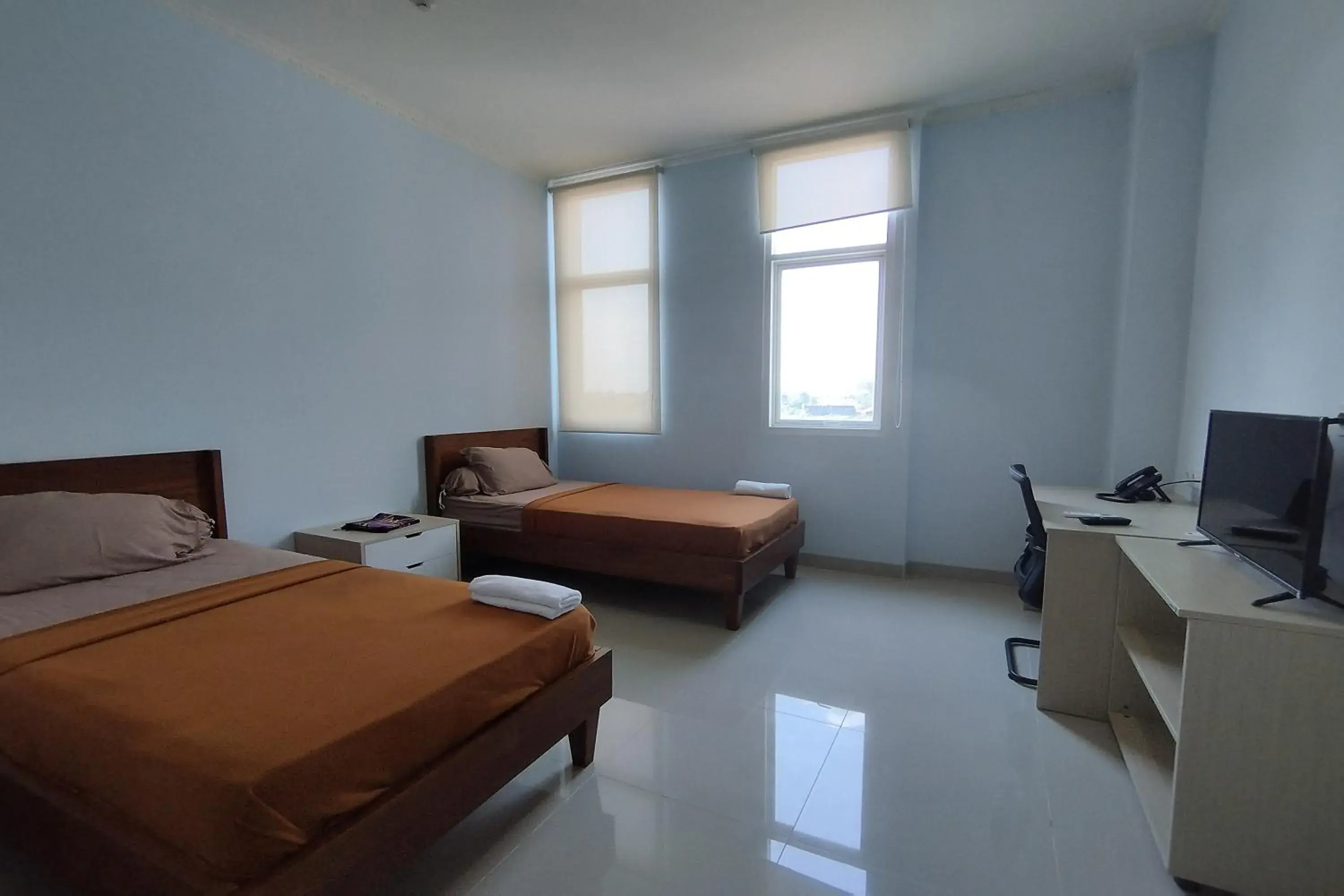 Bed in Hotel Sutha Inn Syariah Bed in Hotel Sutha Inn Syariah