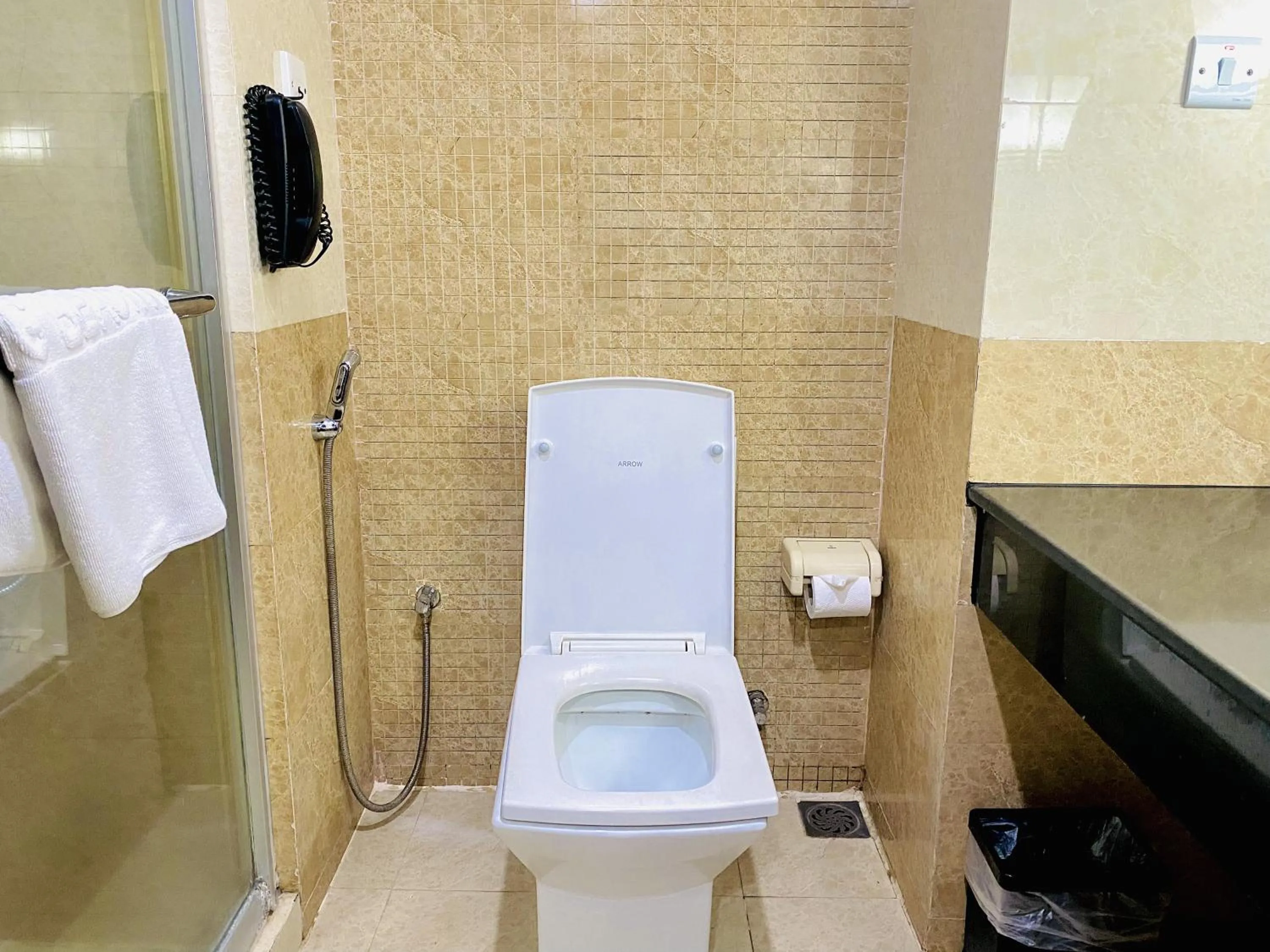 Toilet in Long Beach Hotel