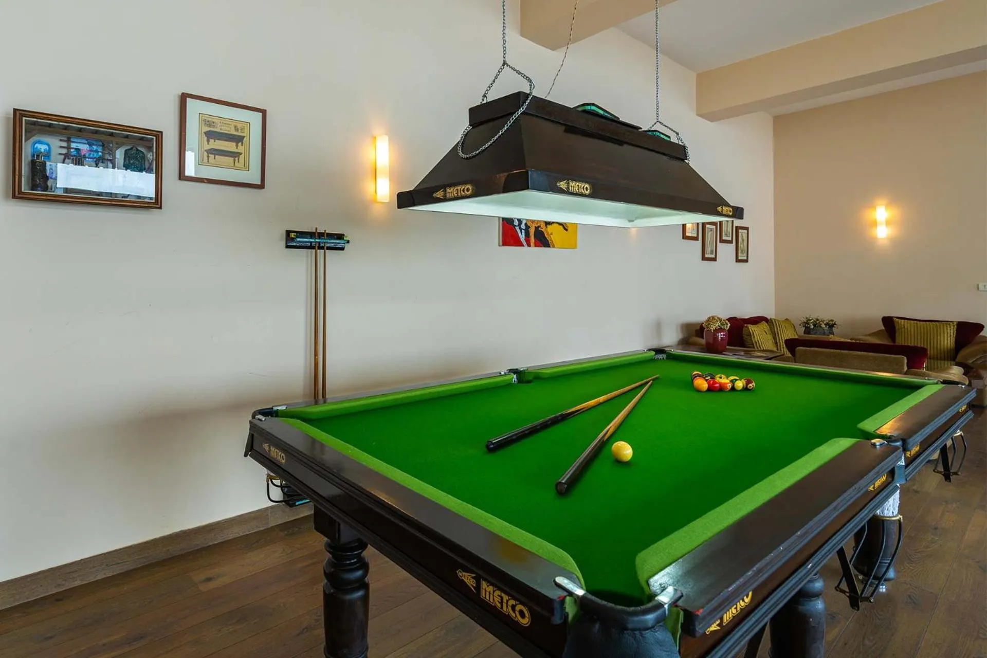 Game Room in StayVista at Ludlow House Luxury Villa with Lawn & Fireplace at Mall Road