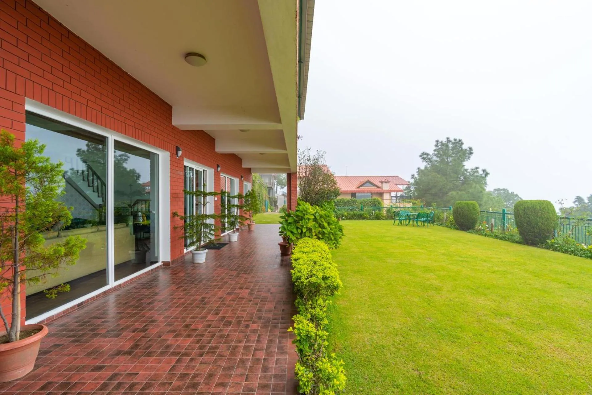 Garden in StayVista at Ludlow House Luxury Villa with Lawn & Fireplace at Mall Road