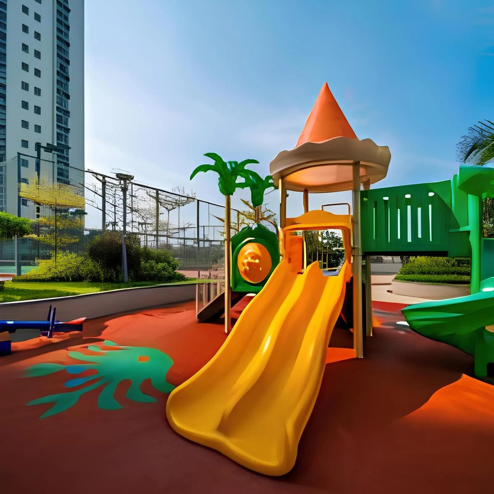 Children play ground in Cityview 2BR Country Garden Danga Bay - Natol