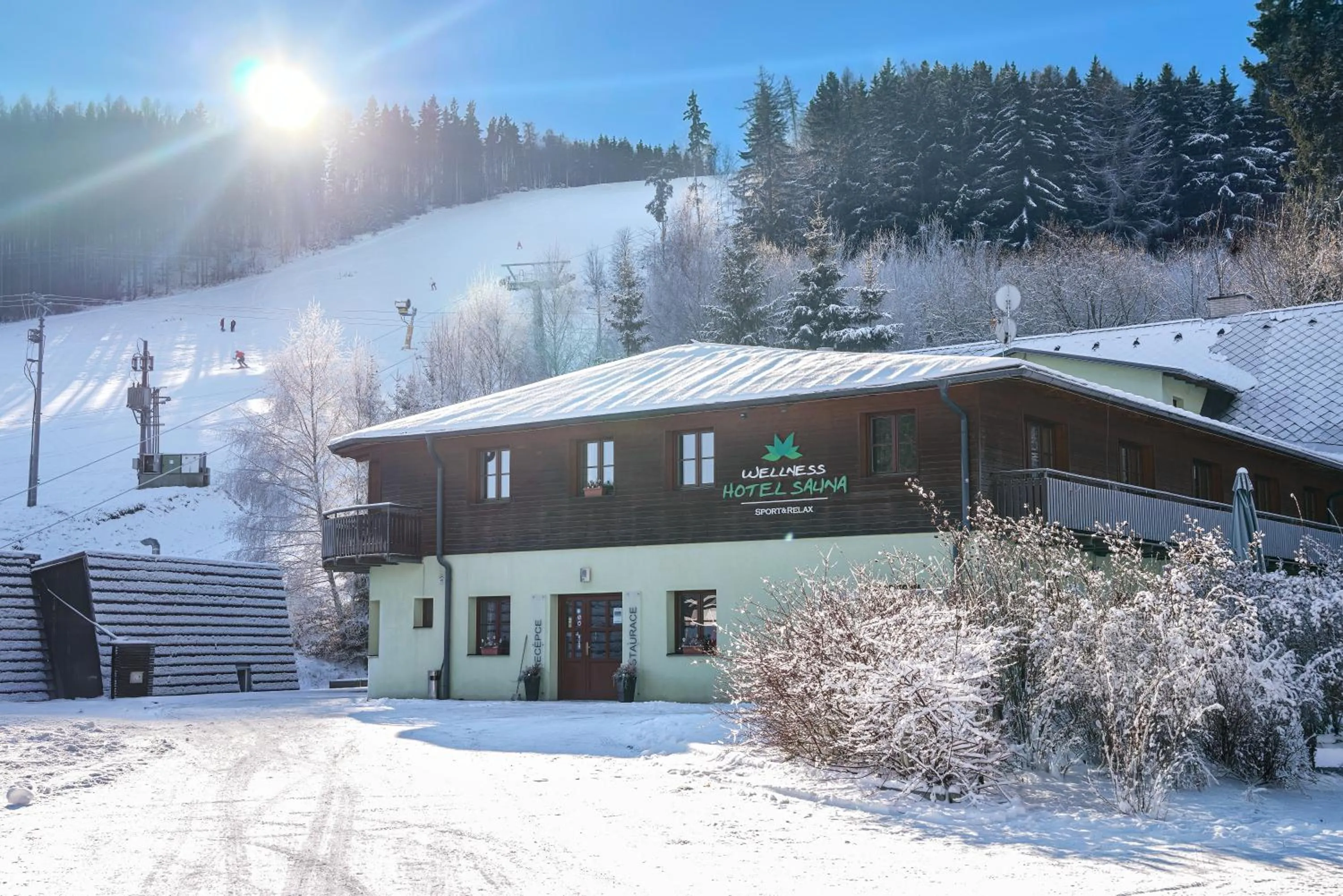 Property building in Wellness hotel Sauna