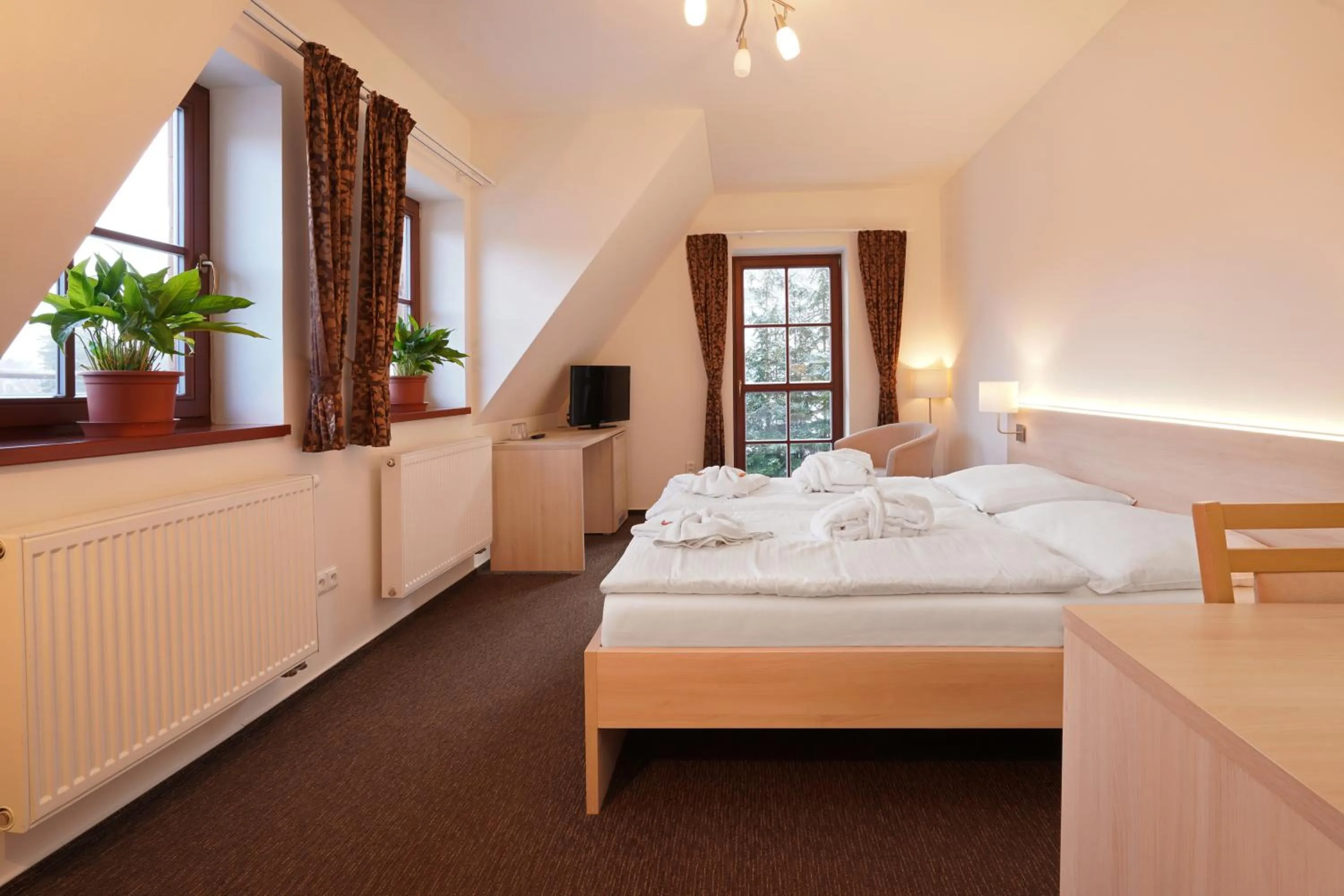 Bed in Wellness hotel Sauna