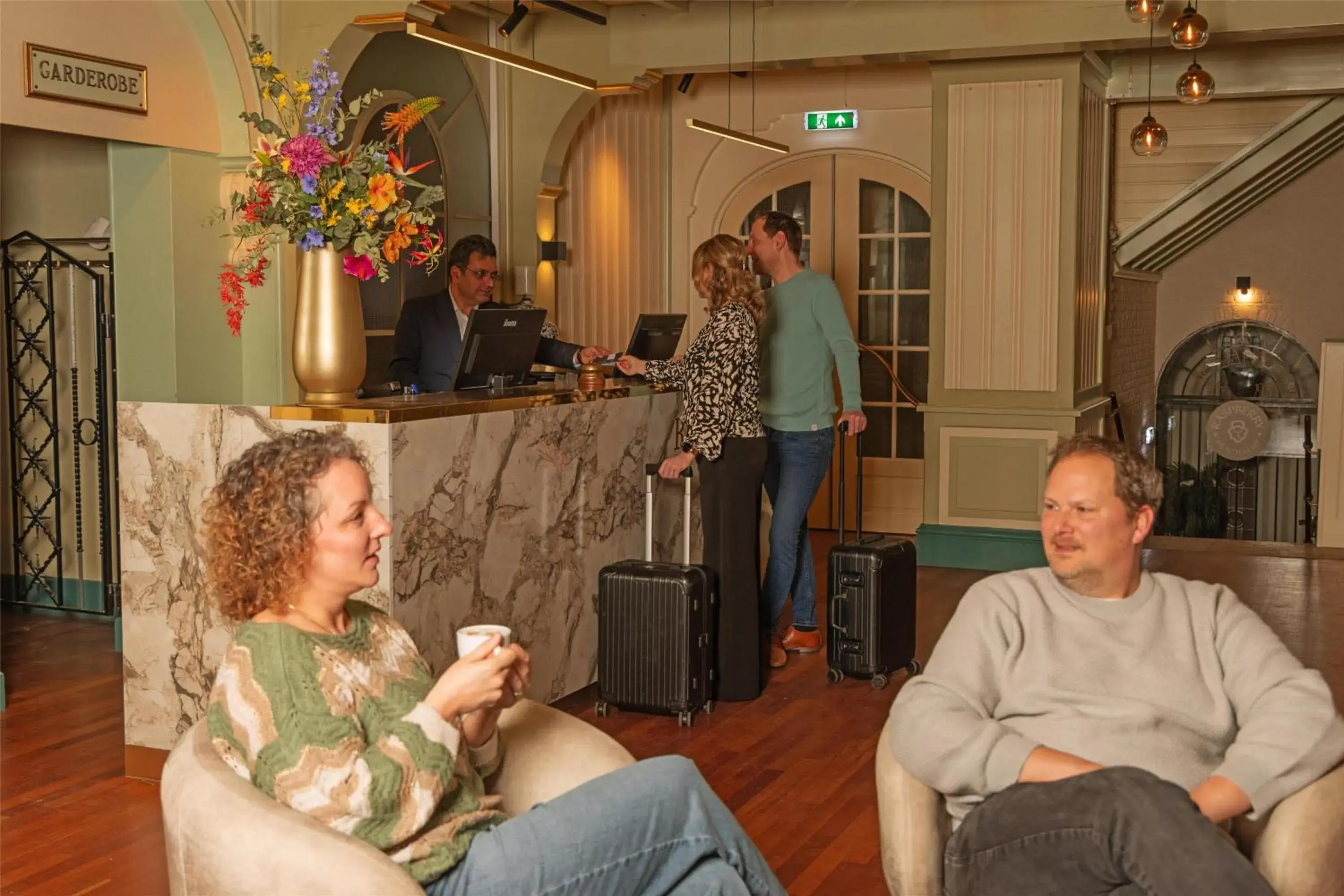 Lobby or reception in Hotel Spaander BW Signature Collection Lobby or reception in Hotel Spaander BW Signature Collection