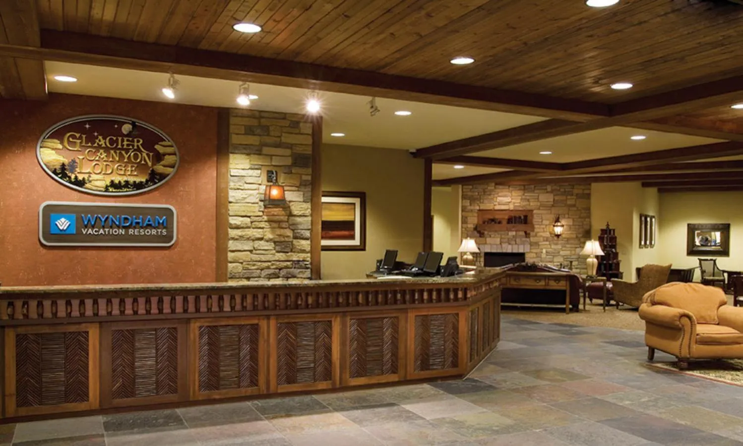 Lobby or reception in Wyndham Glacier Canyon 2 BR