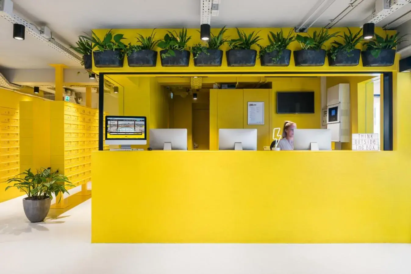 Lobby or reception in The Social Hub The Hague Lobby or reception in The Social Hub The Hague