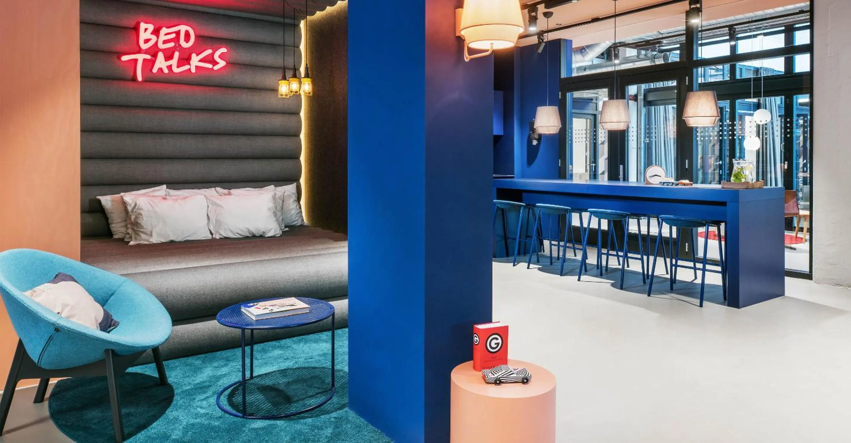 Lobby or reception in The Social Hub The Hague